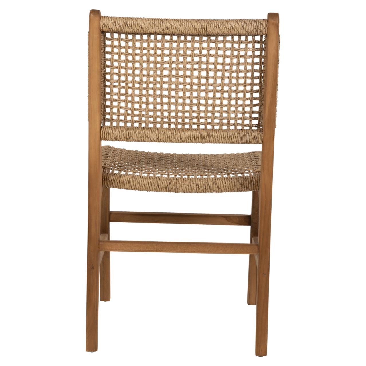 DINING CHAIR NESHA HM9386.11 TEAK WOOD AND VIRO ROPE 50x56x85Hcm. [6]