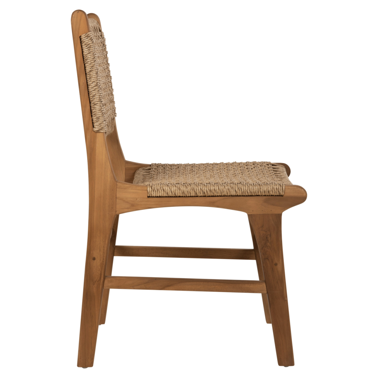 DINING CHAIR NESHA HM9386.11 TEAK WOOD AND VIRO ROPE 50x56x85Hcm. [4]