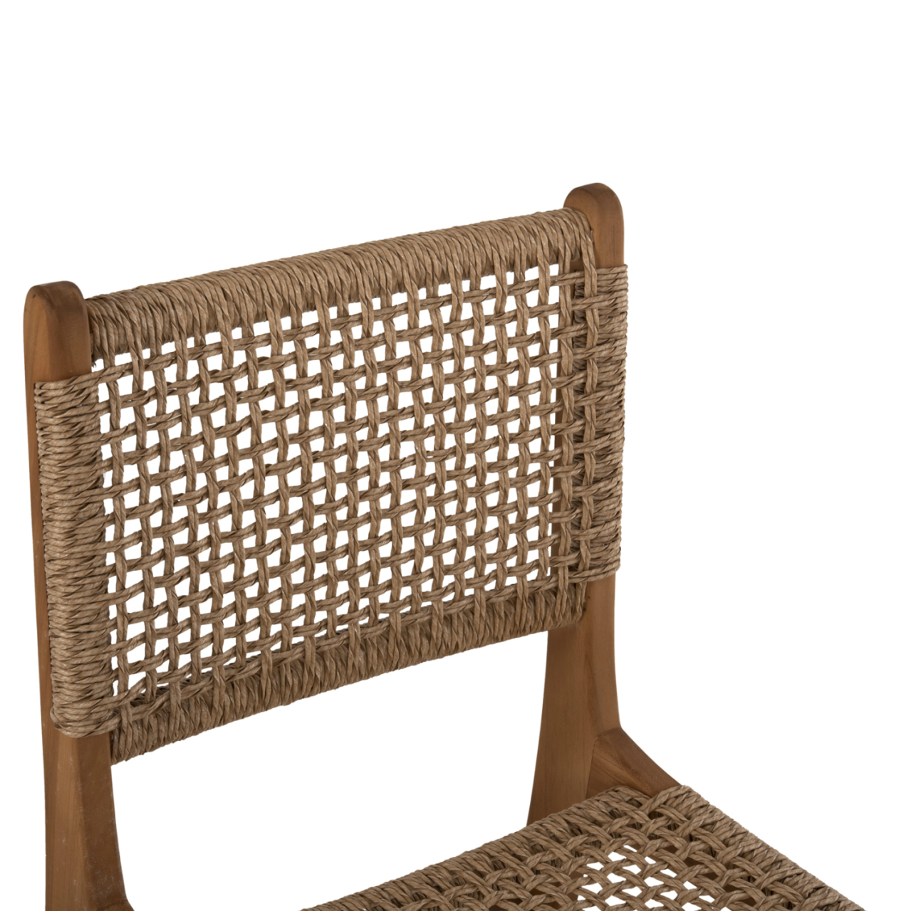 DINING CHAIR NESHA HM9386.11 TEAK WOOD AND VIRO ROPE 50x56x85Hcm. [7]