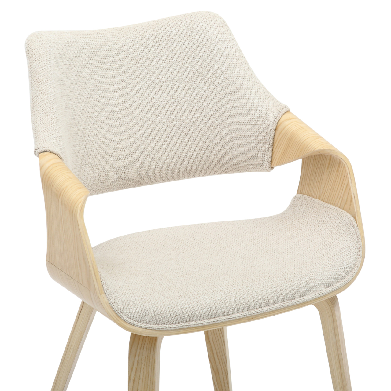 DINING CHAIR NETTO HM9976.01 PLYWOOD FRAME IN OAK-BEIGE FABRIC 55x56x83,5Hcm. [7]