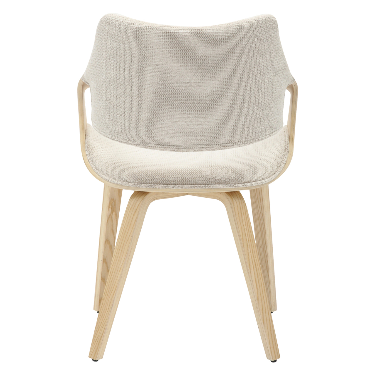 DINING CHAIR NETTO HM9976.01 PLYWOOD FRAME IN OAK-BEIGE FABRIC 55x56x83,5Hcm. [6]