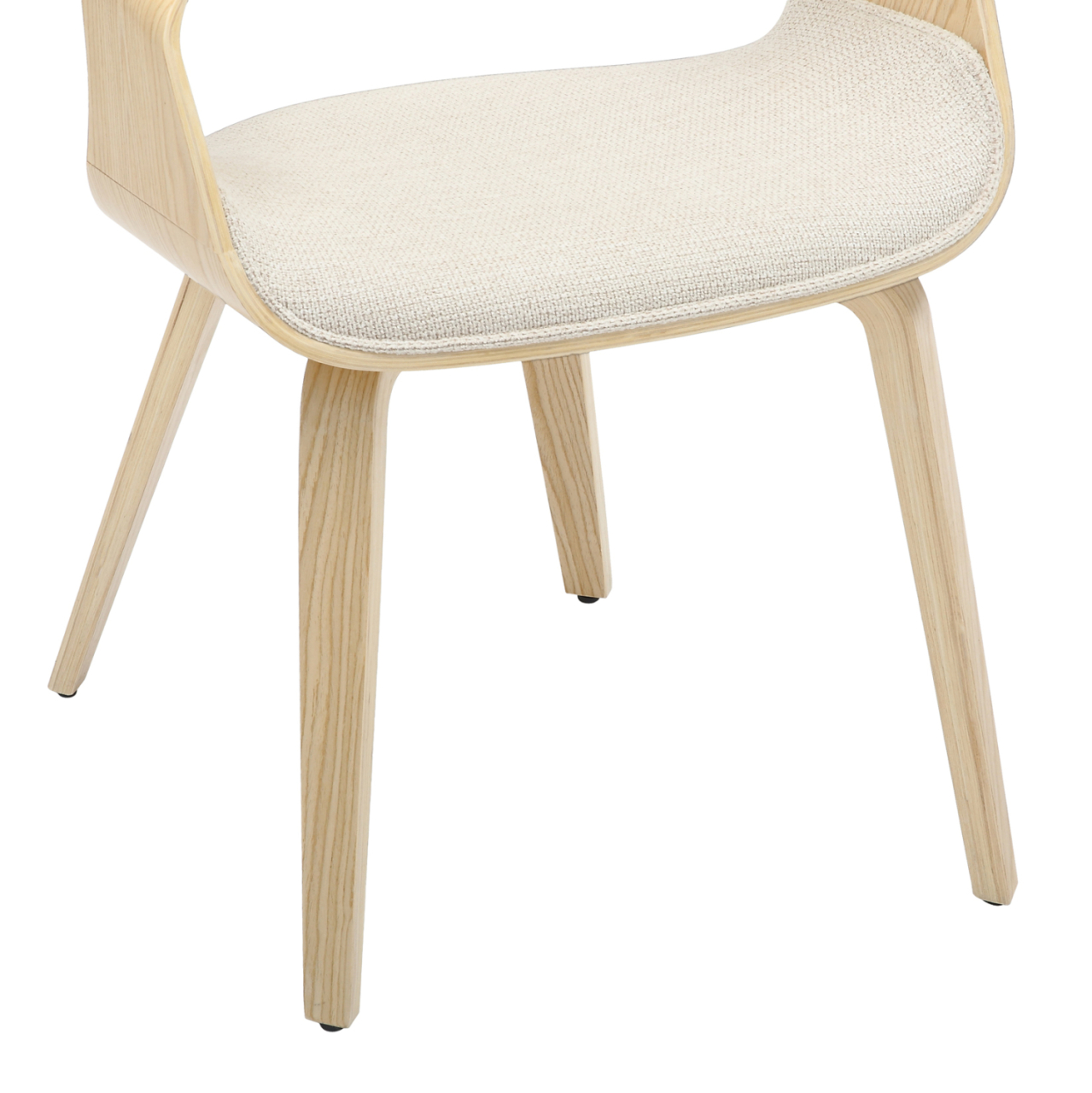 DINING CHAIR NETTO HM9976.01 PLYWOOD FRAME IN OAK-BEIGE FABRIC 55x56x83,5Hcm. [9]