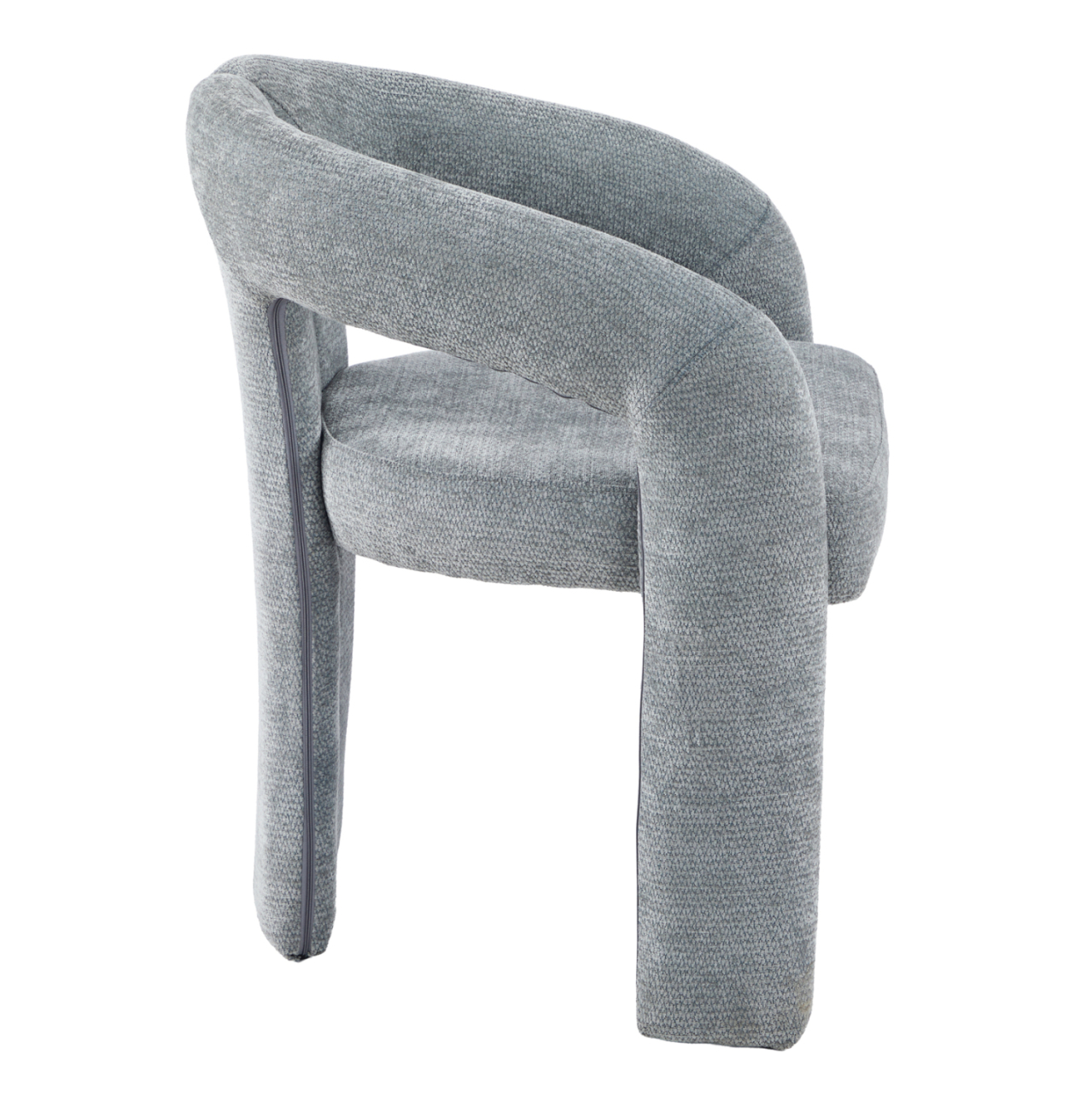 DINING CHAIR NEZA HM18362.01 LIGHT GREY LINEN FABRIC 64x50x76.5Hcm. [4]