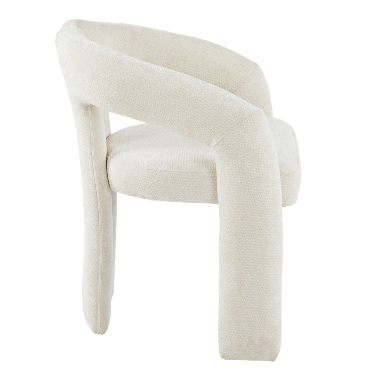 DINING CHAIR NEZA HM18362.02 ECRU LINEN FABRIC 64x50x76.5Hcm. [5]