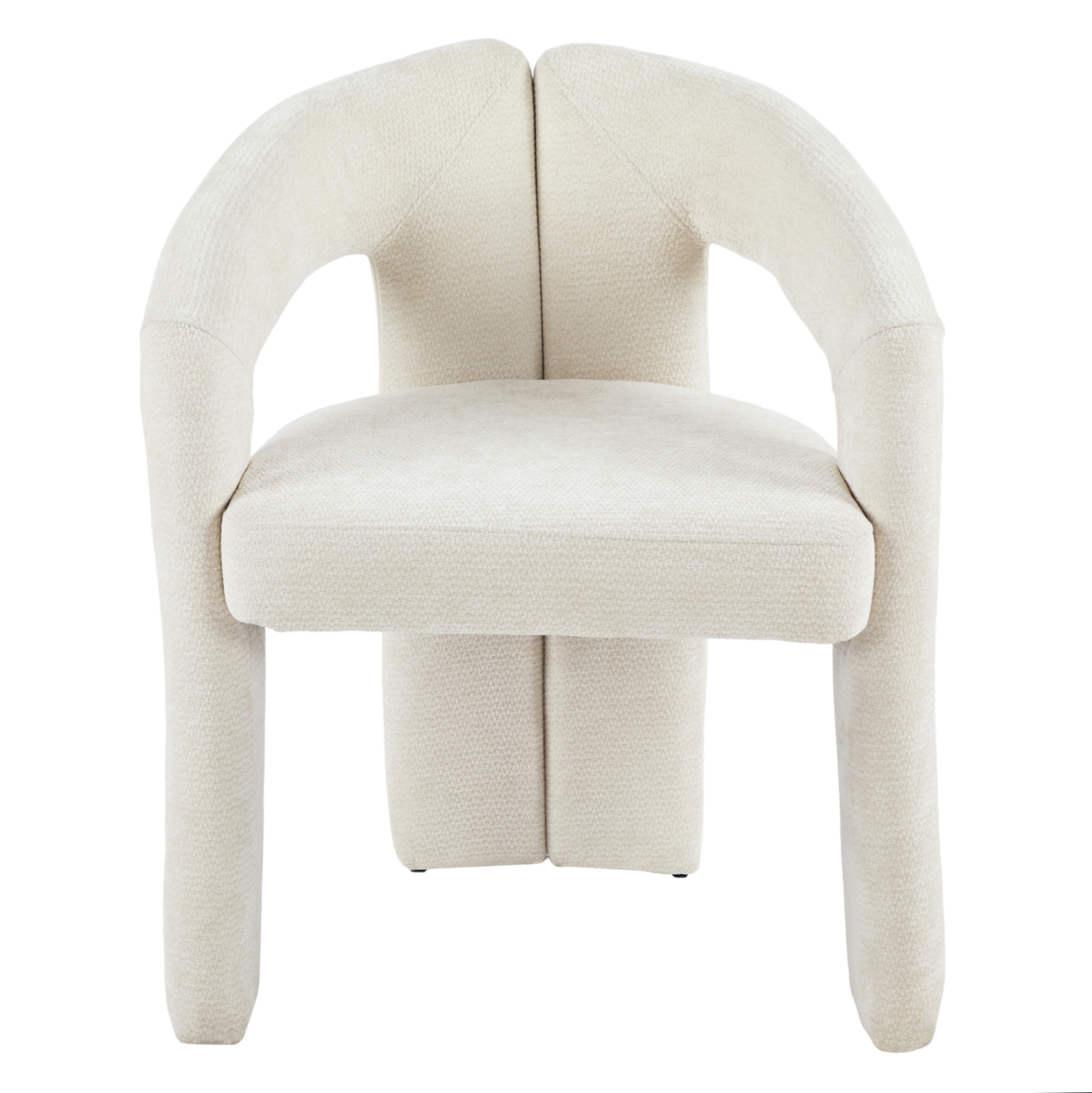 DINING CHAIR NEZA HM18362.02 ECRU LINEN FABRIC 64x50x76.5Hcm. [4]