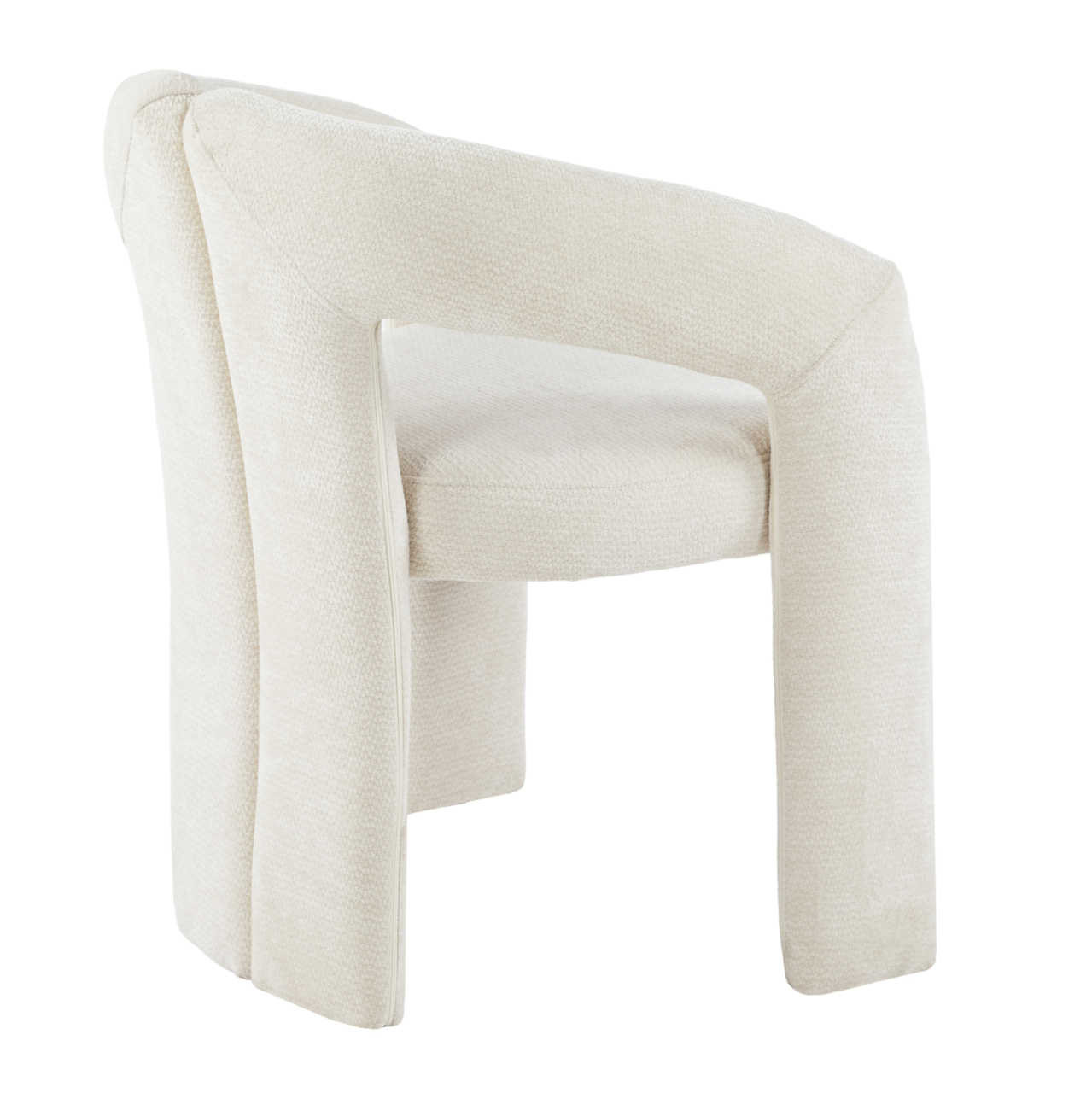 DINING CHAIR NEZA HM18362.02 ECRU LINEN FABRIC 64x50x76.5Hcm. [6]