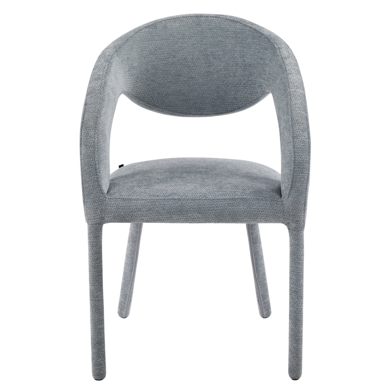 DINING CHAIR OFILIA HM18363.01 LIGHT GREY LINEN FABRIC 58x54.5x85.5Hcm [4]