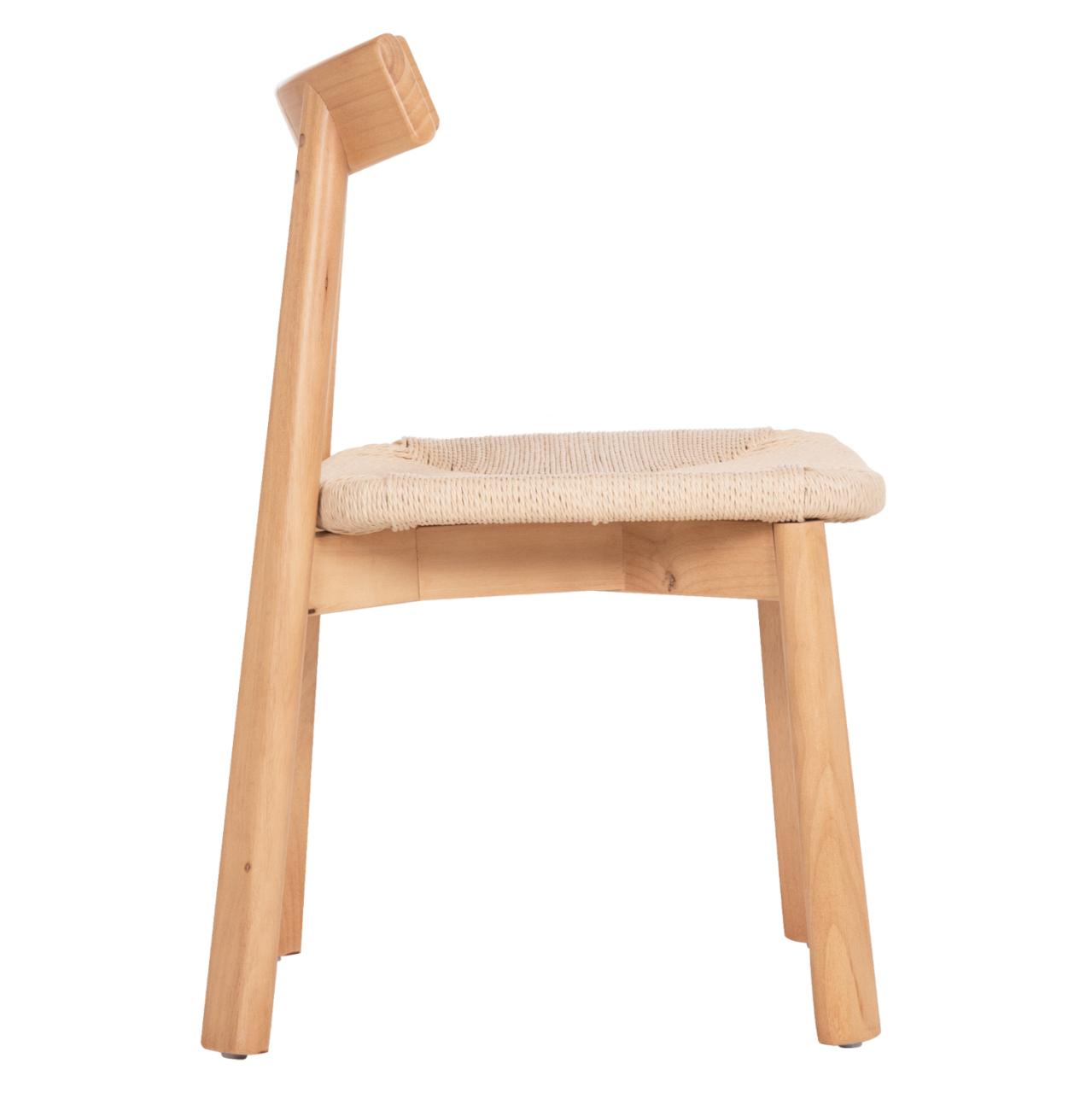 DINING CHAIR OSORIO HM18335.01 RUBBERWOOD and ROPE IN NATURAL (BEECH) COLOR 51x55x74Hcm. [4]