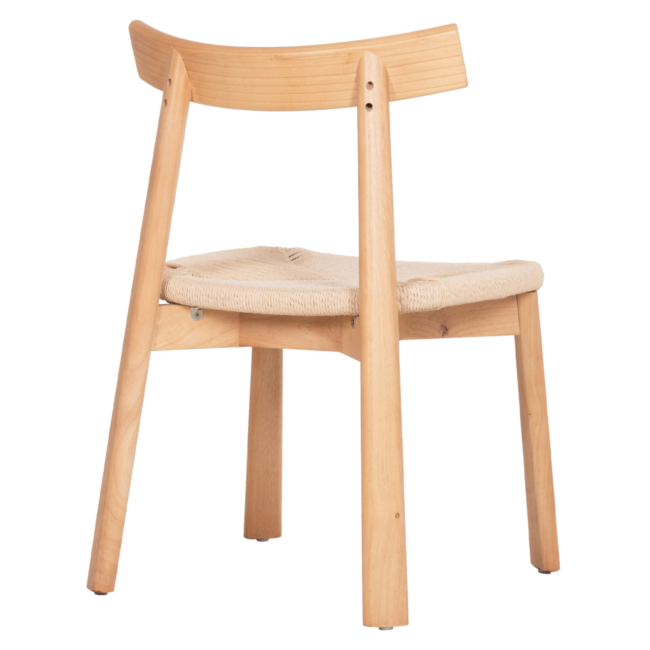 DINING CHAIR OSORIO HM18335.01 RUBBERWOOD and ROPE IN NATURAL (BEECH) COLOR 51x55x74Hcm. [5]