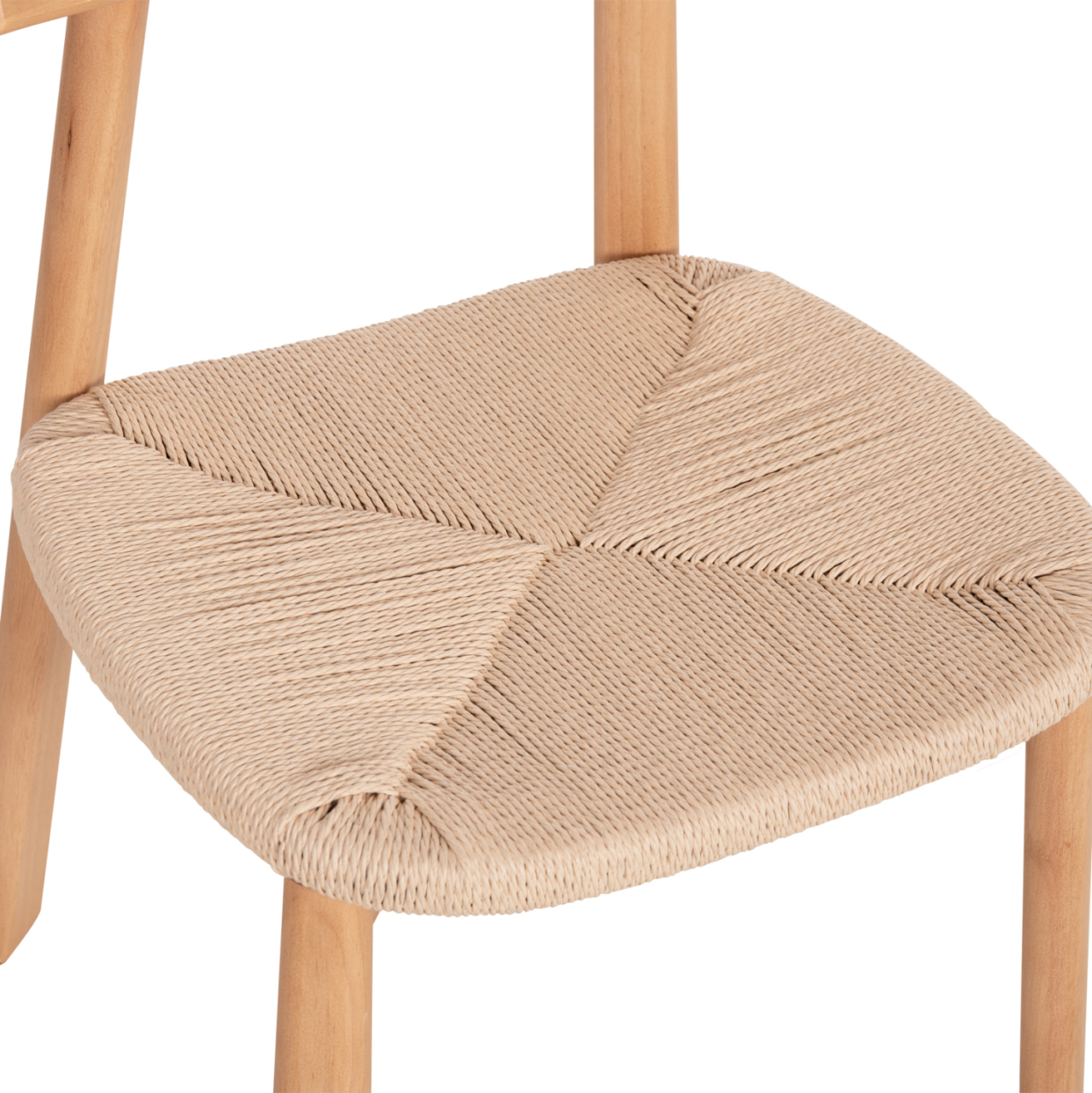 DINING CHAIR OSORIO HM18335.01 RUBBERWOOD and ROPE IN NATURAL (BEECH) COLOR 51x55x74Hcm. [8]