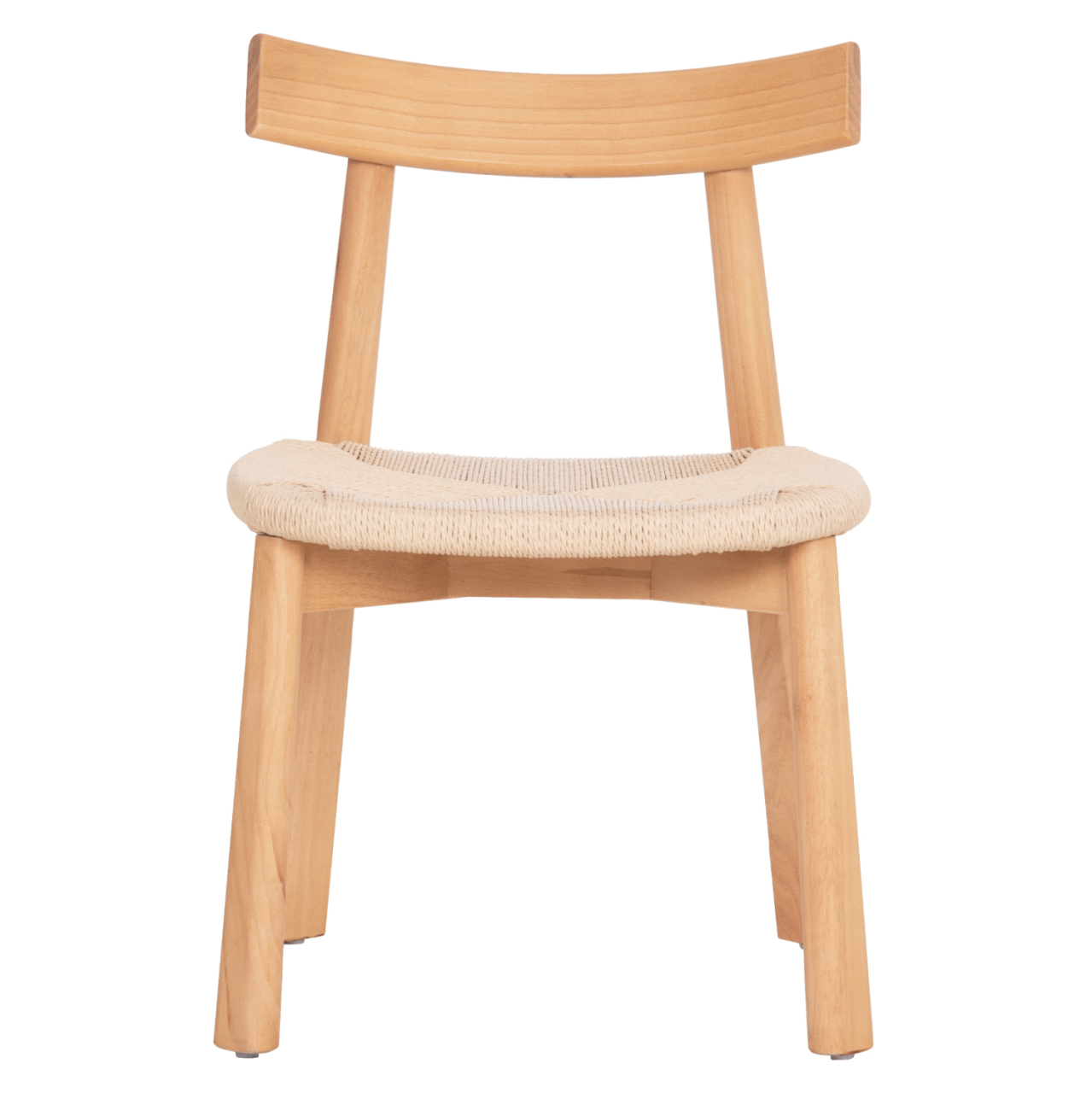 DINING CHAIR OSORIO HM18335.01 RUBBERWOOD and ROPE IN NATURAL (BEECH) COLOR 51x55x74Hcm. [3]