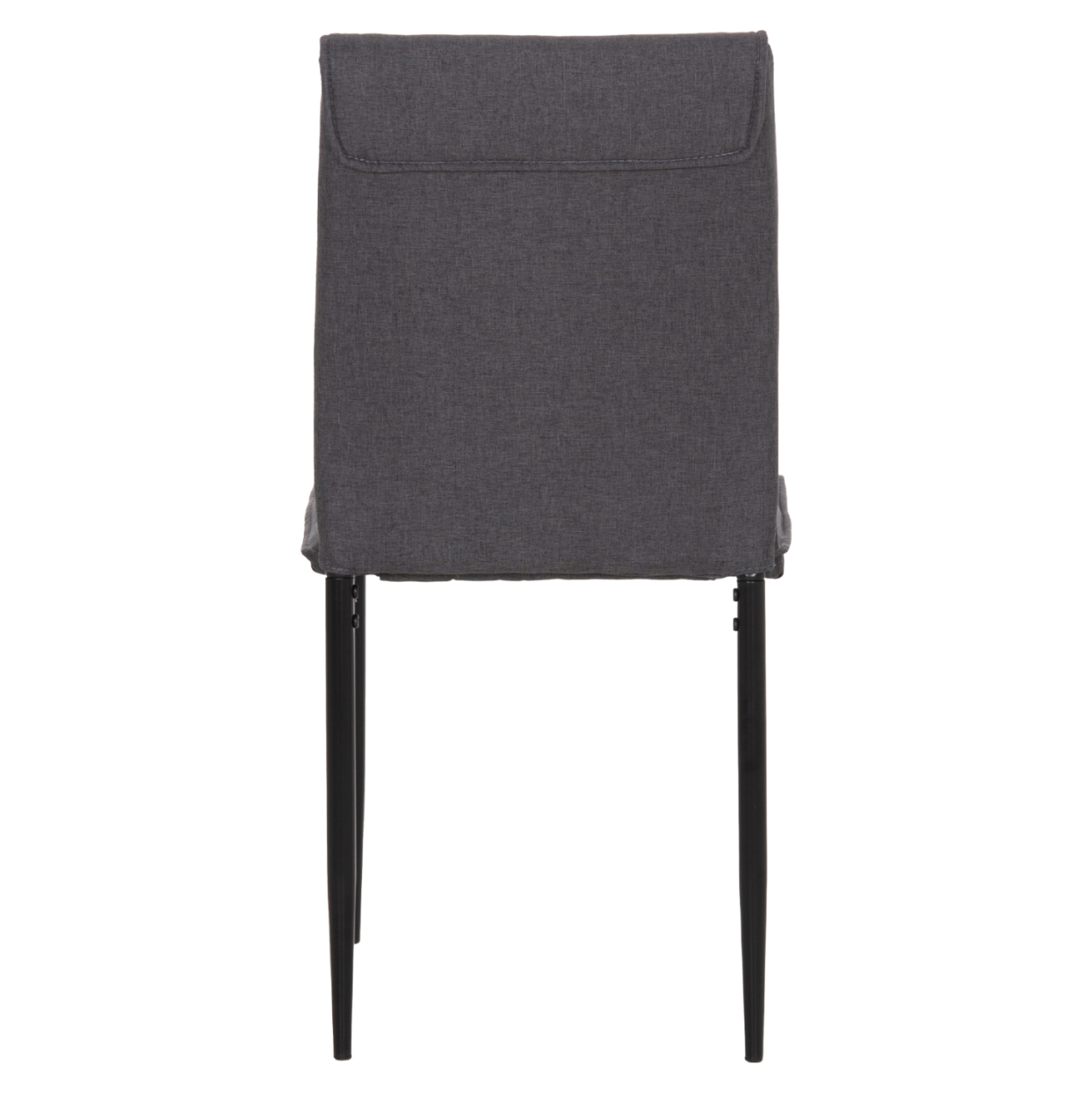 DINING CHAIR PERKY HM18347.01 GREY FABRIC-METAL LEGS IN BLACK 44x60x87H cm. [6]