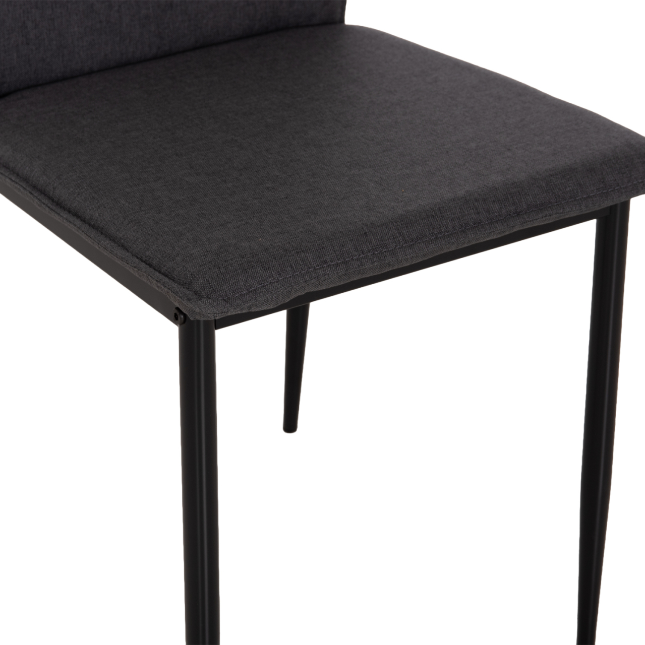 DINING CHAIR PERKY HM18347.01 GREY FABRIC-METAL LEGS IN BLACK 44x60x87H cm. [8]