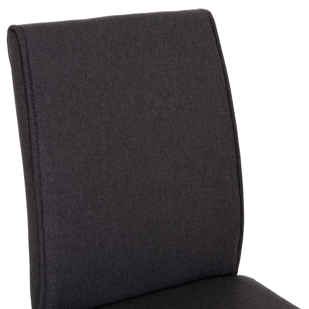 DINING CHAIR PERKY HM18347.01 GREY FABRIC-METAL LEGS IN BLACK 44x60x87H cm. [7]
