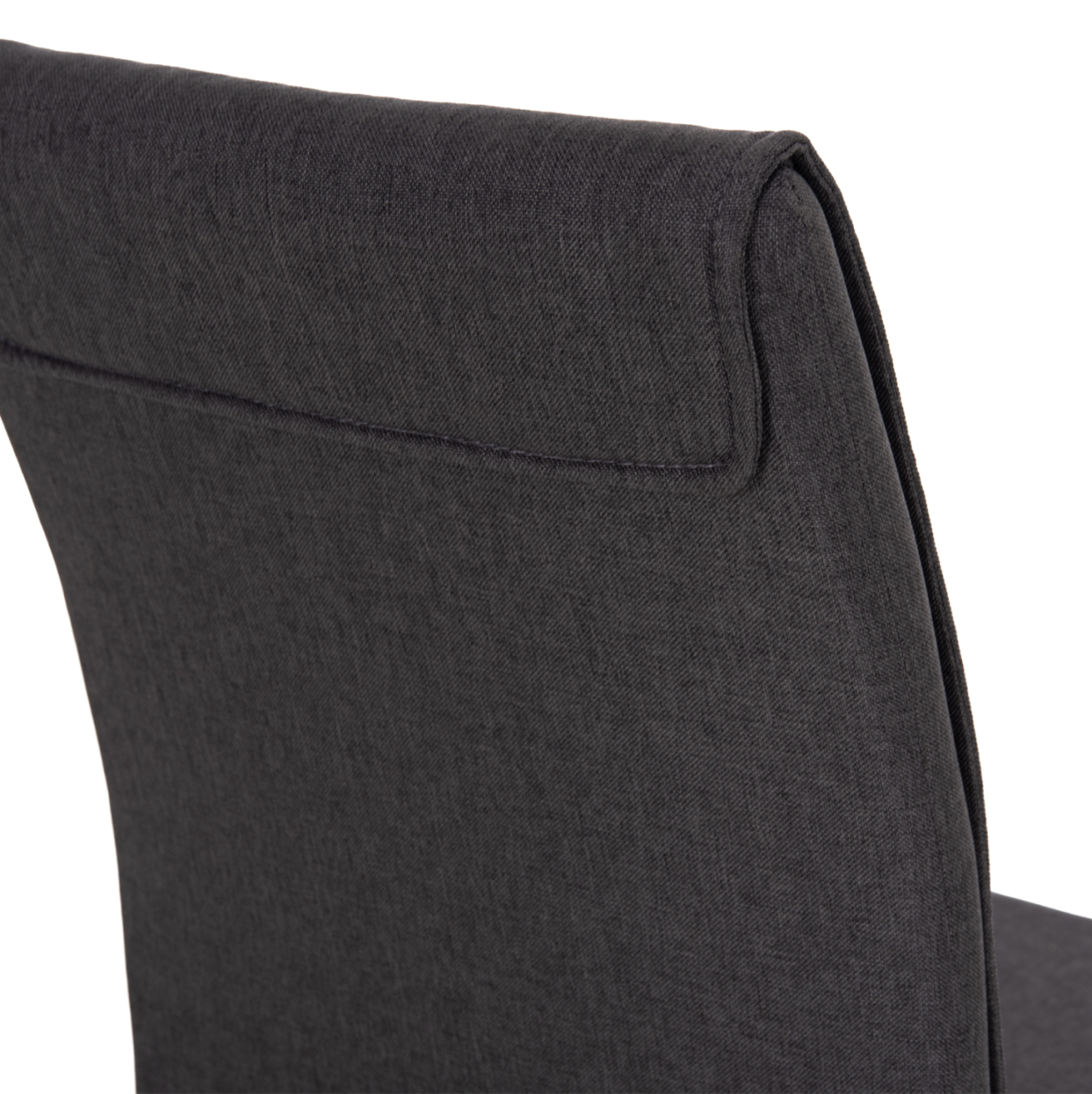 DINING CHAIR PERKY HM18347.01 GREY FABRIC-METAL LEGS IN BLACK 44x60x87H cm. [10]