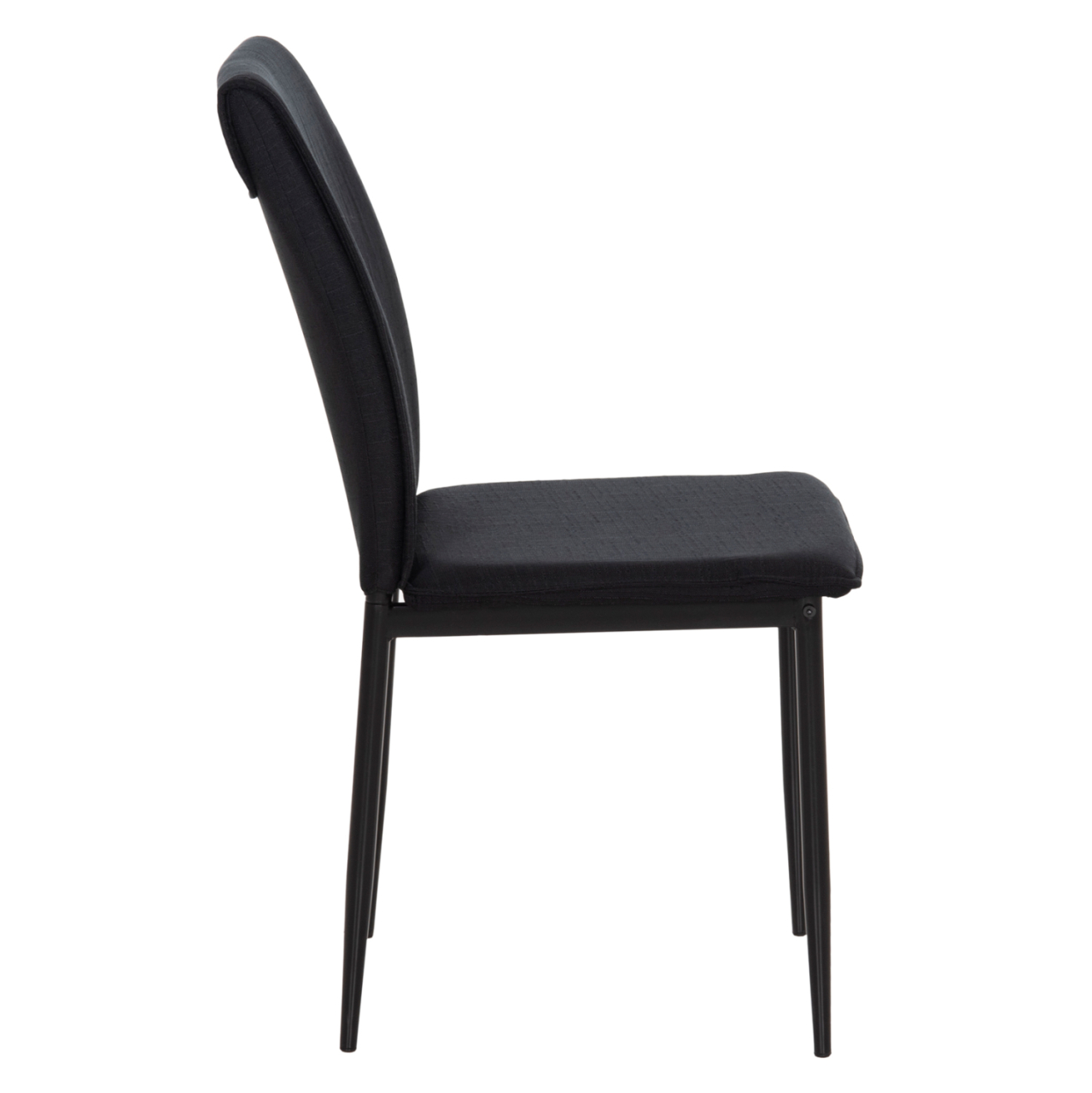 DINING CHAIR PERKY HM18347.02 BLACK FABRIC and METAL LEGS 44x60x87Hcm. [4]