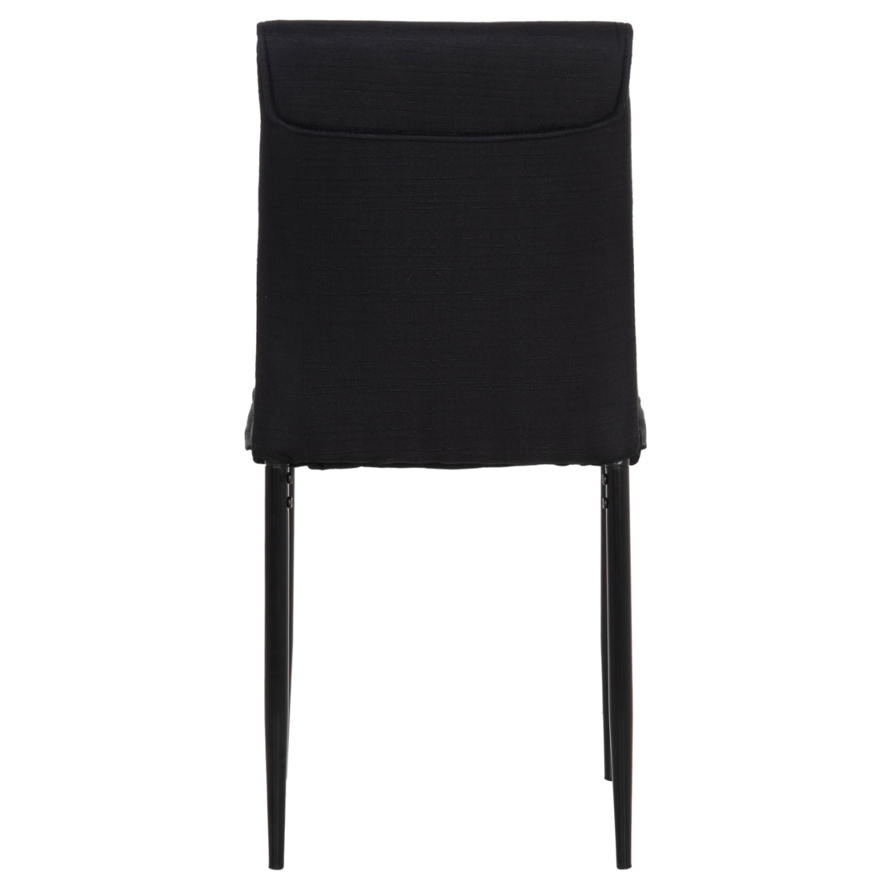 DINING CHAIR PERKY HM18347.02 BLACK FABRIC and METAL LEGS 44x60x87Hcm. [6]