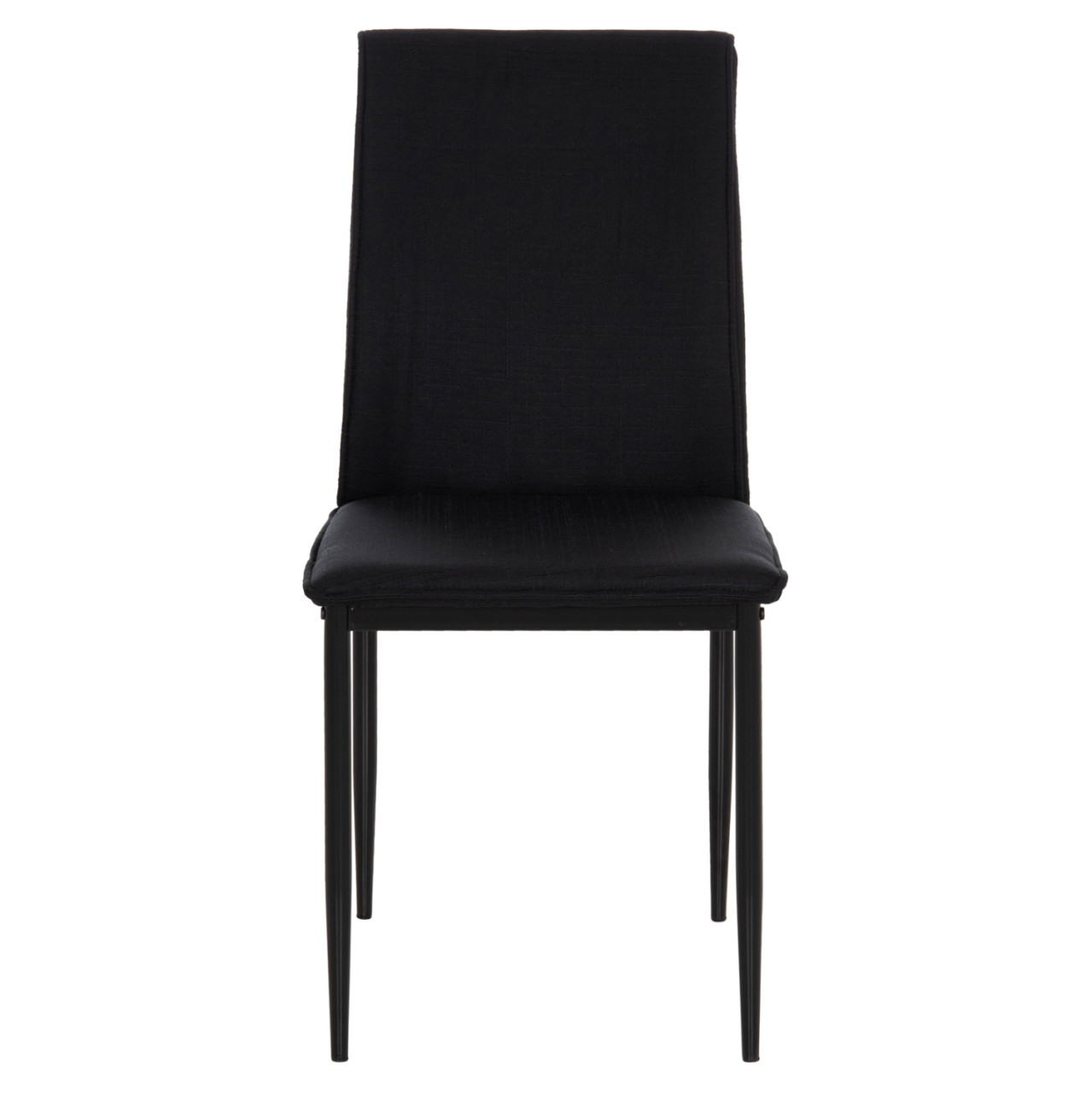 DINING CHAIR PERKY HM18347.02 BLACK FABRIC and METAL LEGS 44x60x87Hcm. [3]