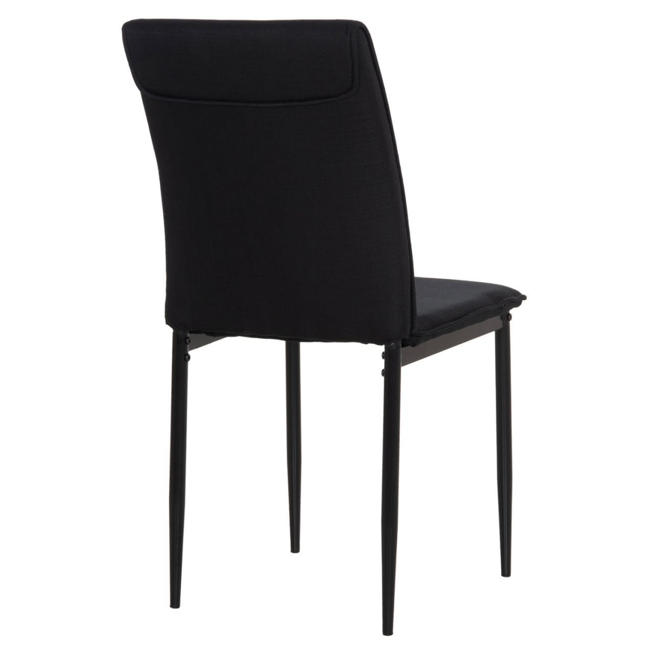 DINING CHAIR PERKY HM18347.02 BLACK FABRIC and METAL LEGS 44x60x87Hcm. [5]