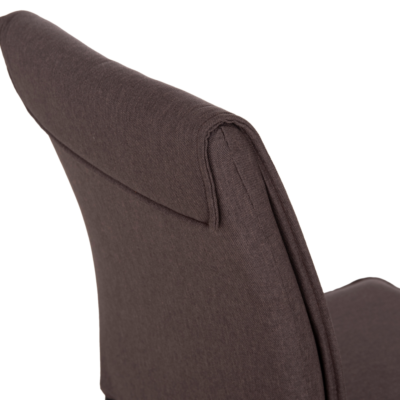 DINING CHAIR PERKY HM18347.03 BROWN FABRIC-METAL LEGS IN BLACK 44x60x87Hcm. [10]