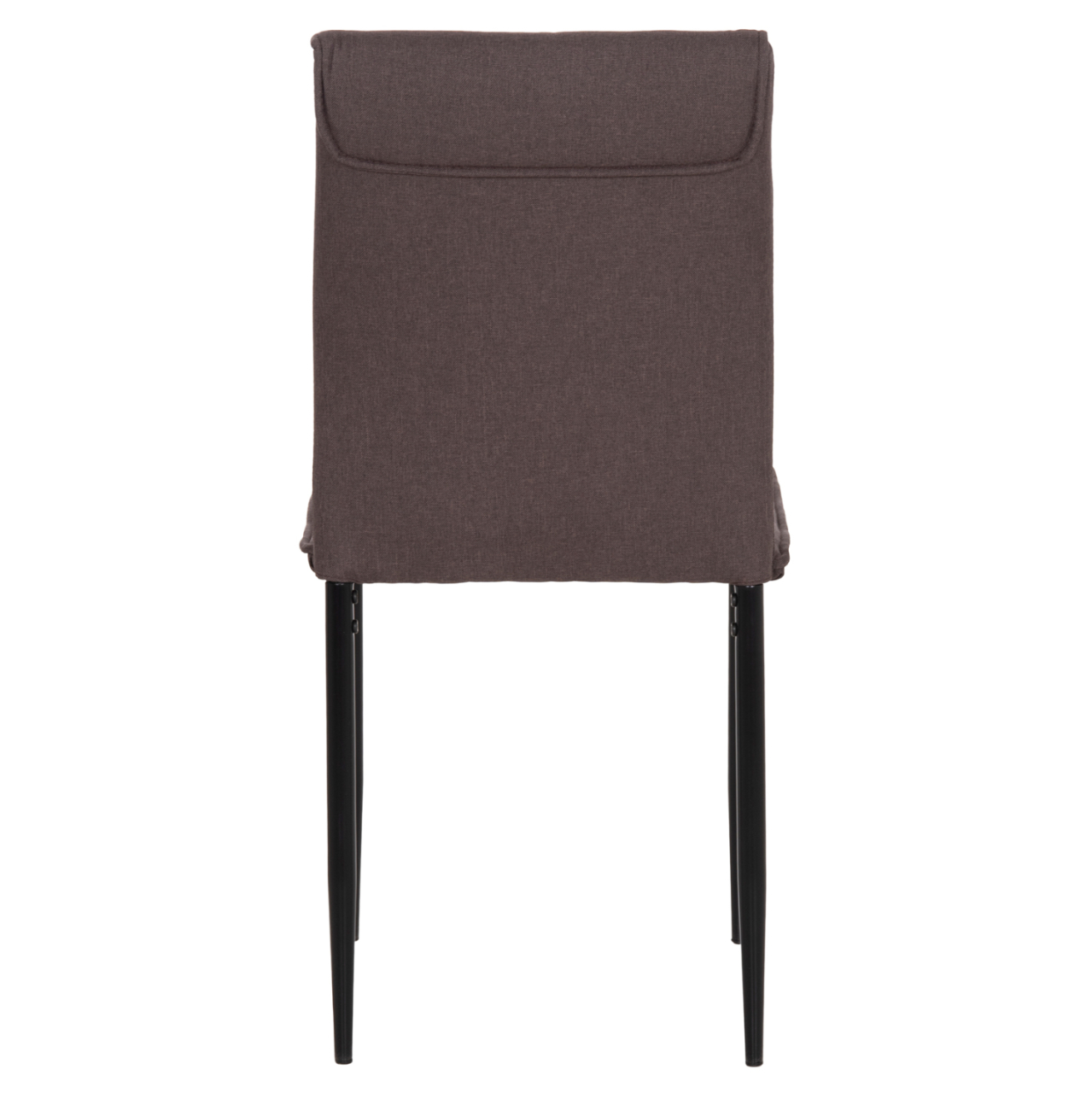 DINING CHAIR PERKY HM18347.03 BROWN FABRIC-METAL LEGS IN BLACK 44x60x87Hcm. [6]