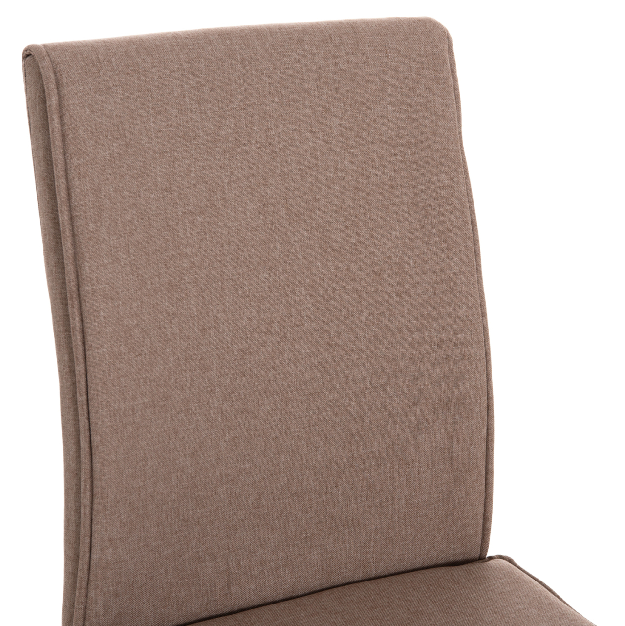 DINING CHAIR PERKY HM18347.04 BEIGE FABRIC-METAL LEGS IN BLACK 44x60x87Hcm. [7]
