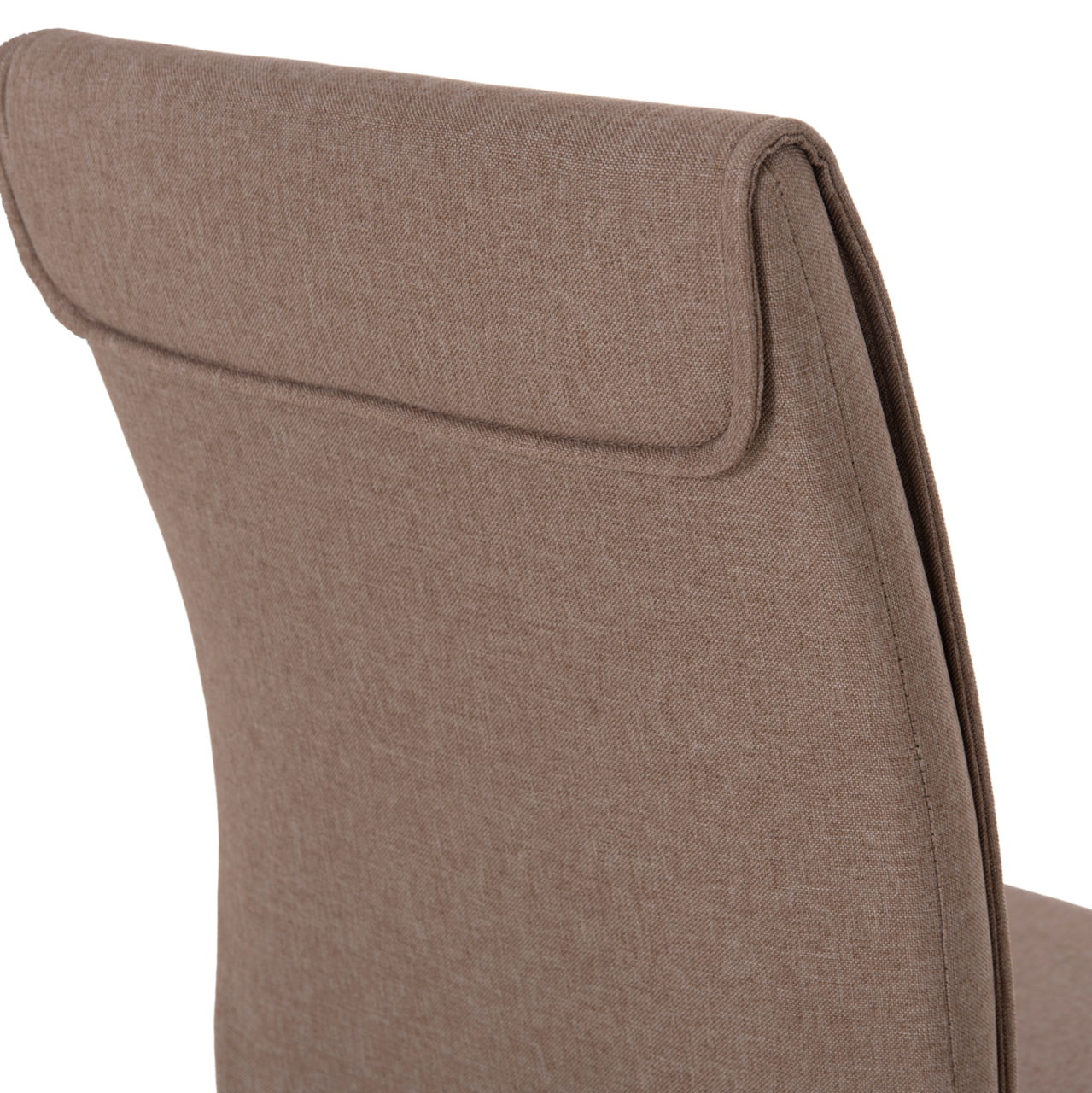 DINING CHAIR PERKY HM18347.04 BEIGE FABRIC-METAL LEGS IN BLACK 44x60x87Hcm. [10]
