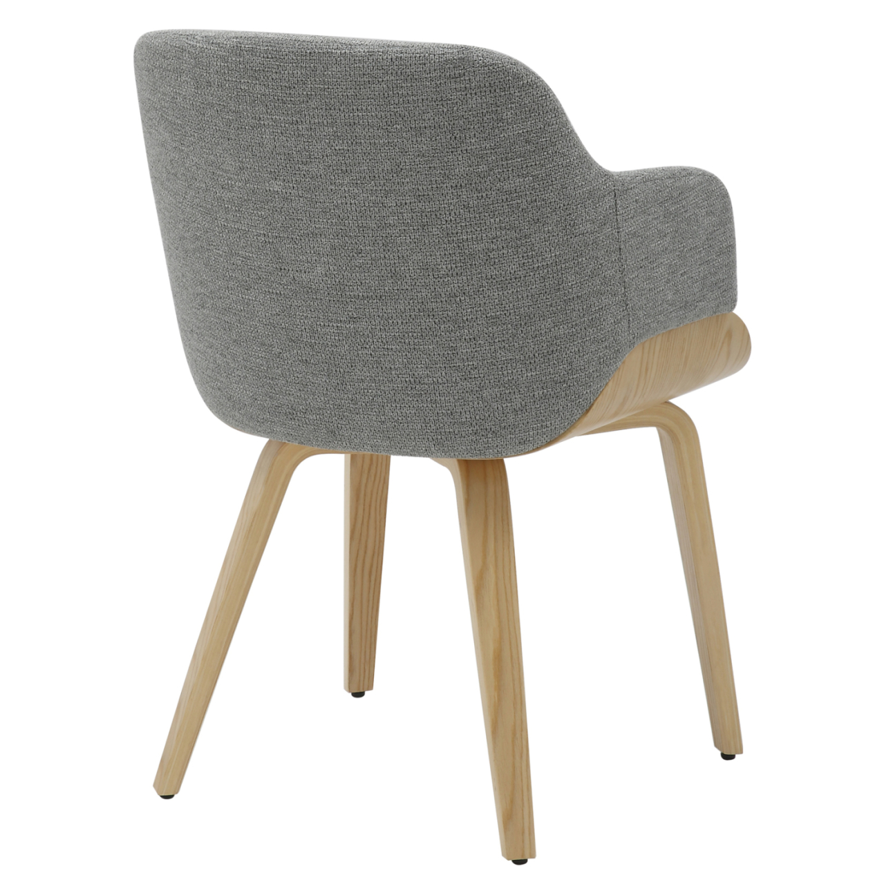 DINING CHAIR PRIETO HM9989.01 PLYWOOD FRAME IN OAK-GREY FABRIC 54,5x44x89,5Hcm. [5]