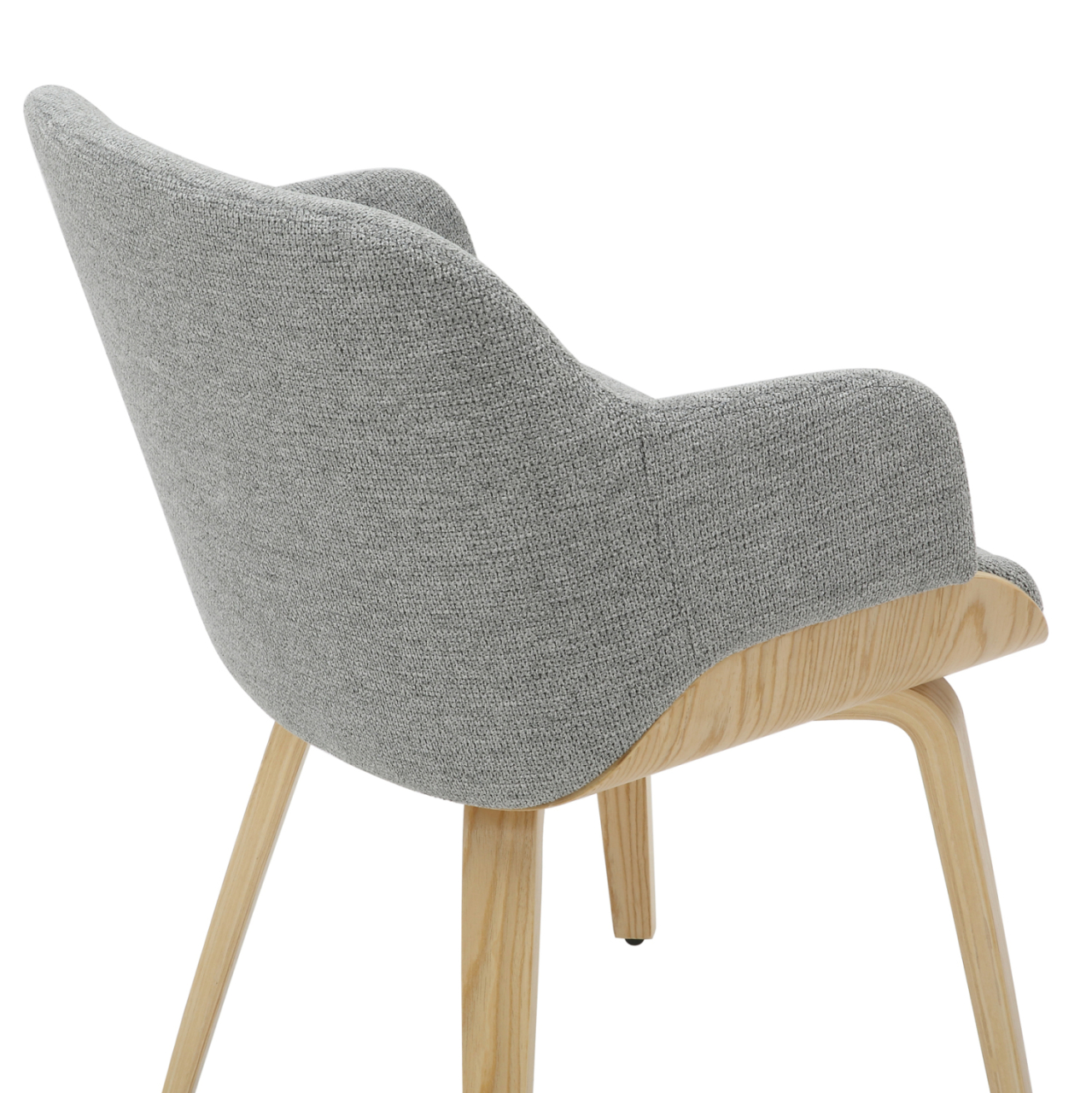 DINING CHAIR PRIETO HM9989.01 PLYWOOD FRAME IN OAK-GREY FABRIC 54,5x44x89,5Hcm. [9]