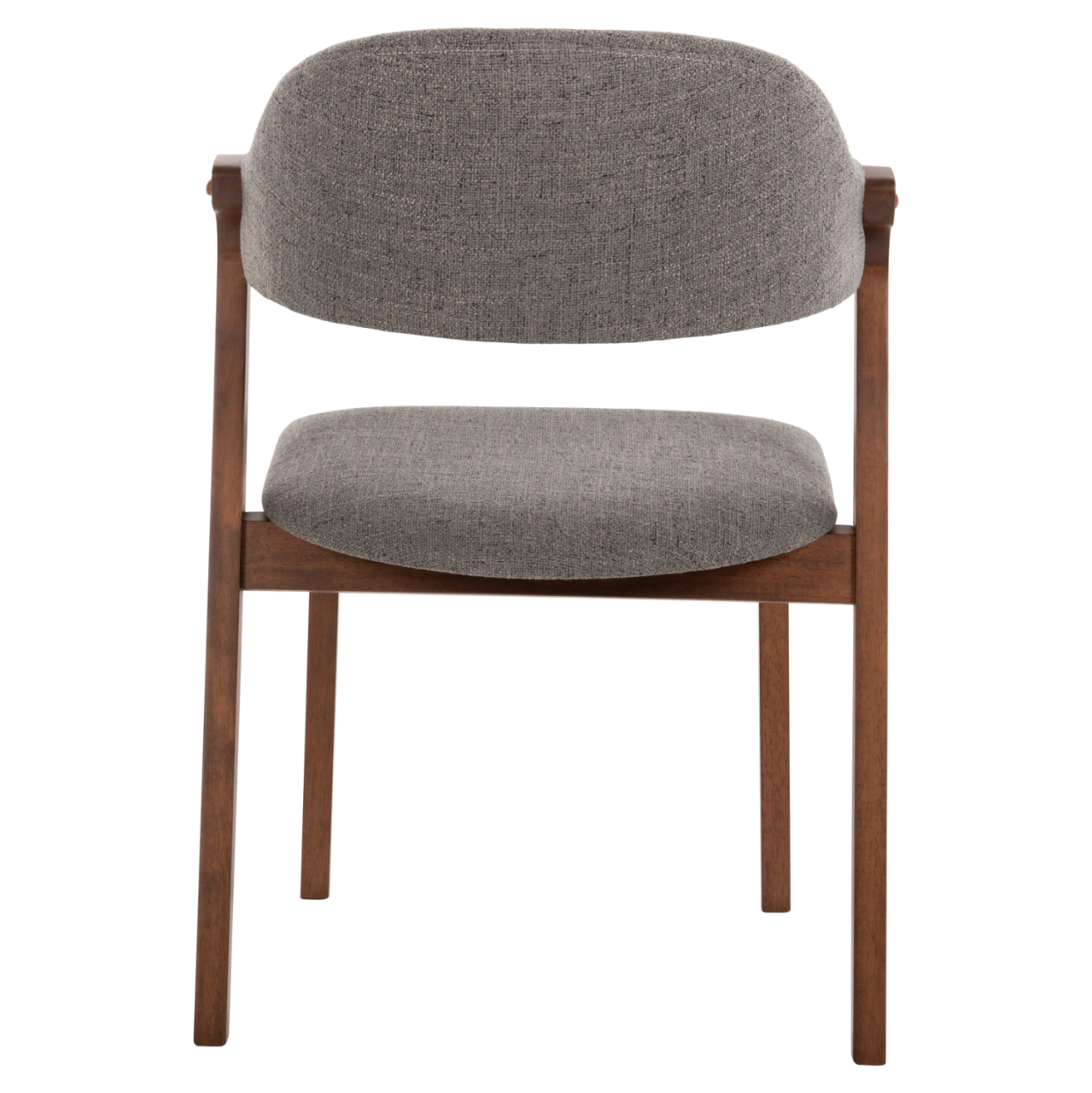 DINING CHAIR RIDER HM9734.01 RUBBERWOOD IN WALNUT COLOR-GREY FABRIC 59x59x83Hcm. [6]