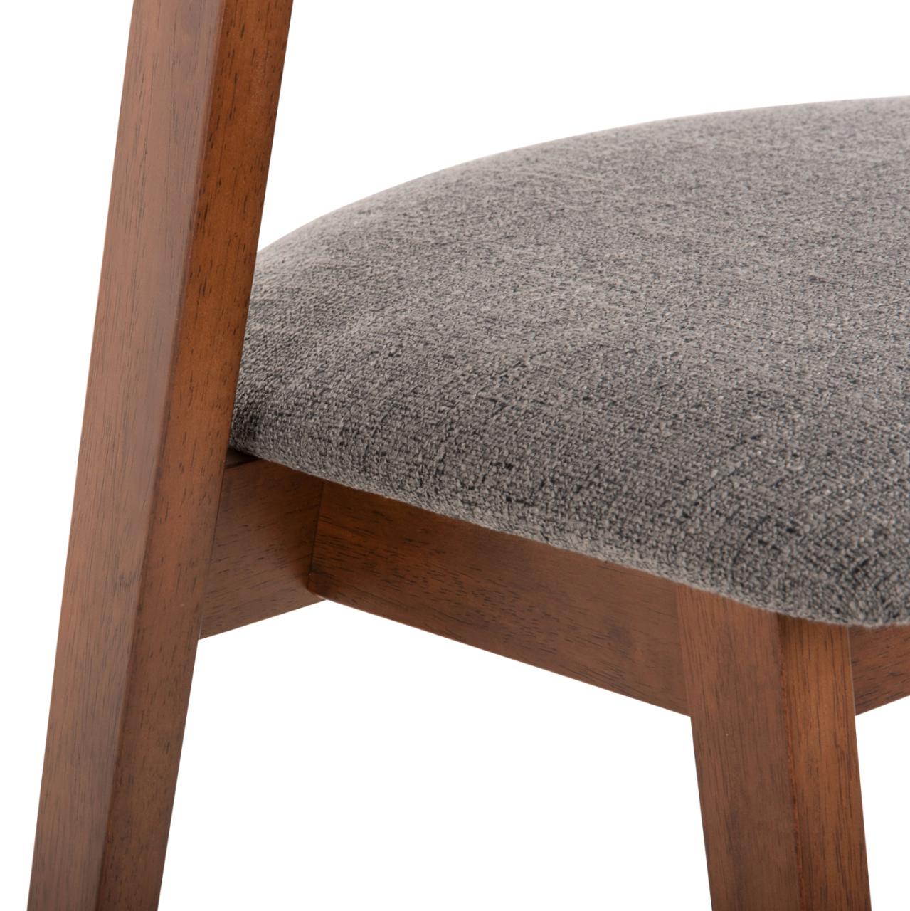 DINING CHAIR RIDER HM9734.01 RUBBERWOOD IN WALNUT COLOR-GREY FABRIC 59x59x83Hcm. [8]