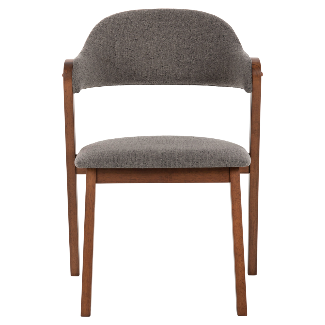 DINING CHAIR RIDER HM9734.01 RUBBERWOOD IN WALNUT COLOR-GREY FABRIC 59x59x83Hcm. [3]