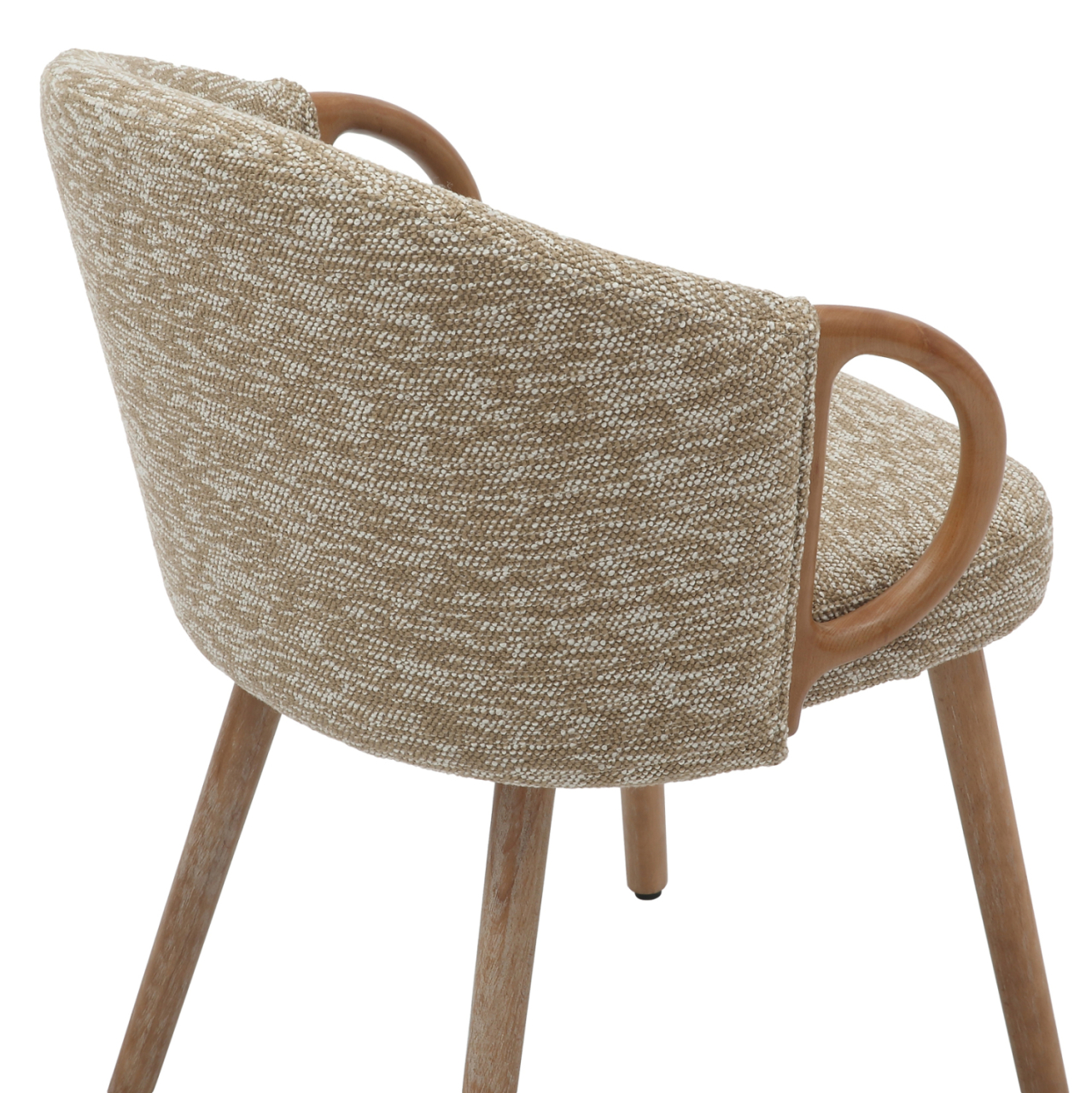 DINING CHAIR RIG HM9979.01 BEECH WOOD LEGS IN WHITEWASH-BEIGE FABRIC 59x58,5x72,5Hcm. [8]