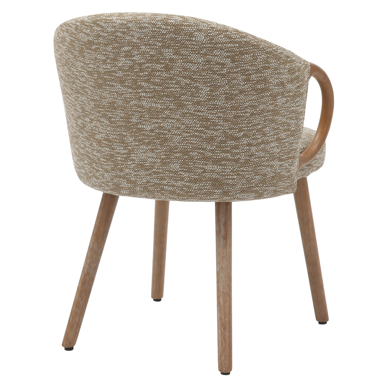DINING CHAIR RIG HM9979.01 BEECH WOOD LEGS IN WHITEWASH-BEIGE FABRIC 59x58,5x72,5Hcm. [5]