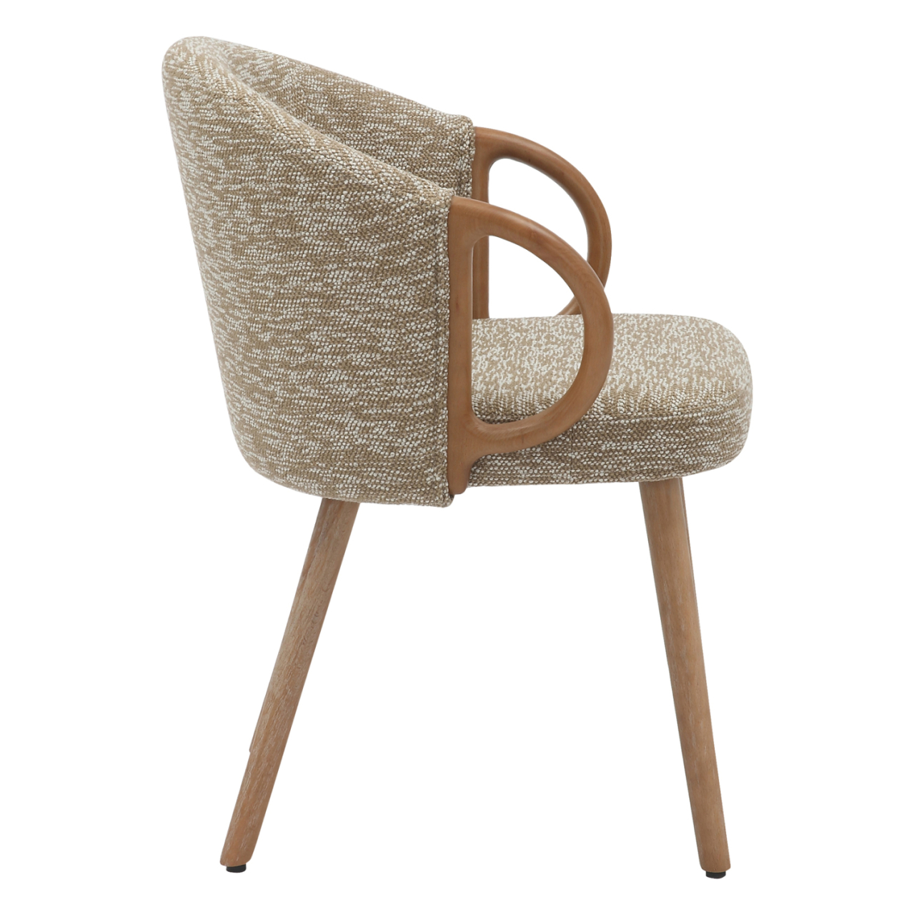 DINING CHAIR RIG HM9979.01 BEECH WOOD LEGS IN WHITEWASH-BEIGE FABRIC 59x58,5x72,5Hcm. [4]