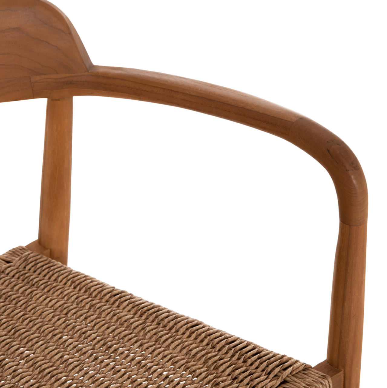 DINING CHAIR ROBBY HM18350 TEAK WOOD and VIRO ROPE IN NATURAL COLORS 55x50x71Hcm. [9]