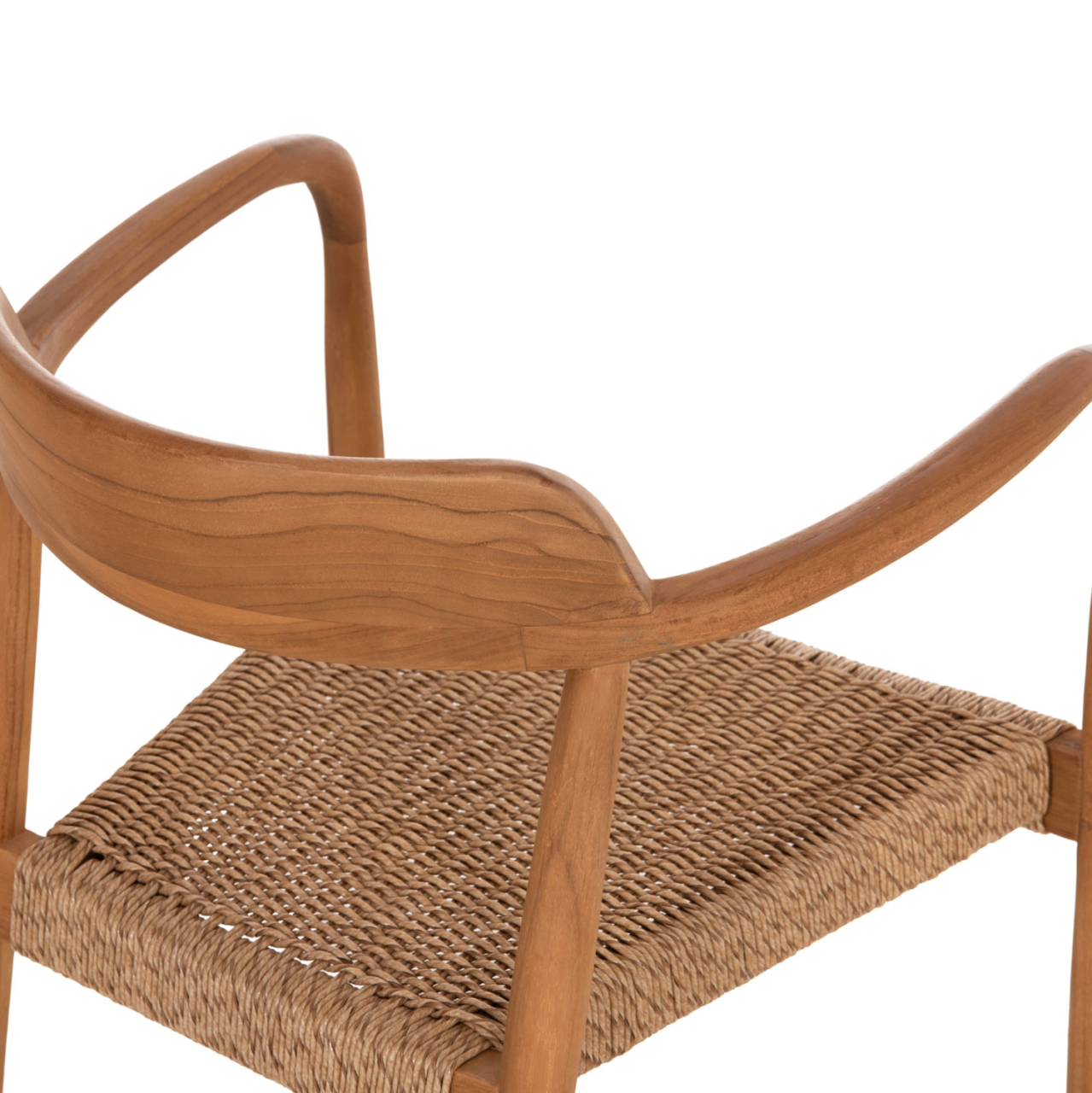 DINING CHAIR ROBBY HM18350 TEAK WOOD and VIRO ROPE IN NATURAL COLORS 55x50x71Hcm. [10]