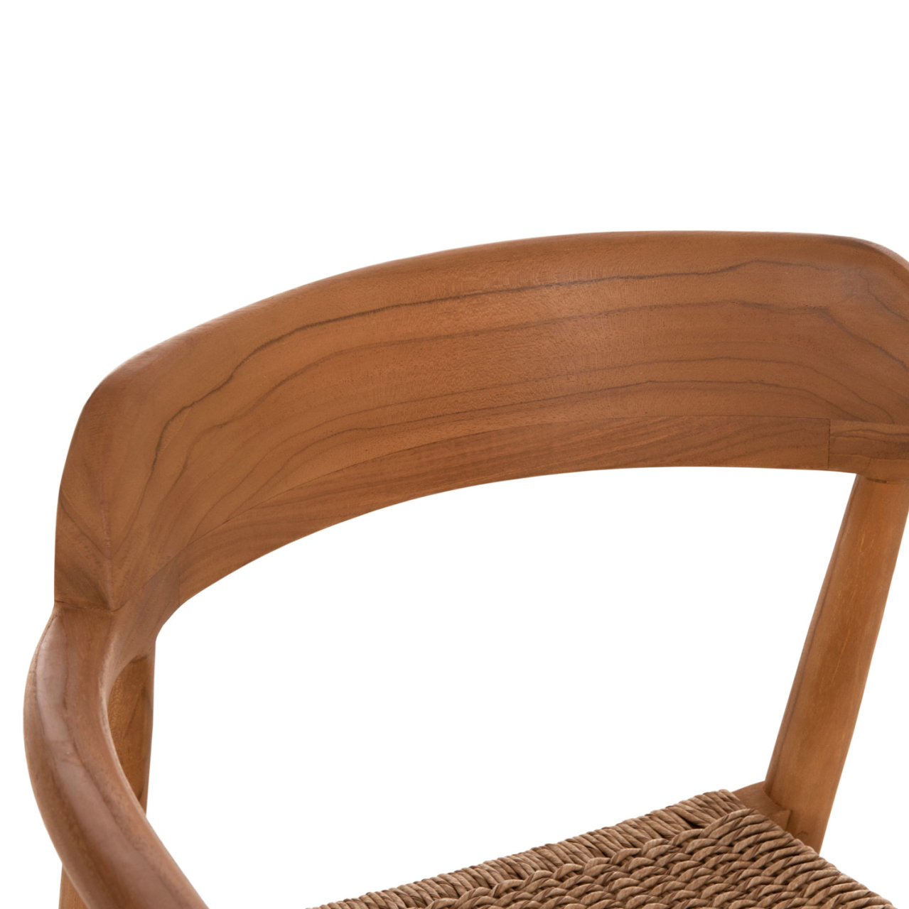 DINING CHAIR ROBBY HM18350 TEAK WOOD and VIRO ROPE IN NATURAL COLORS 55x50x71Hcm. [7]