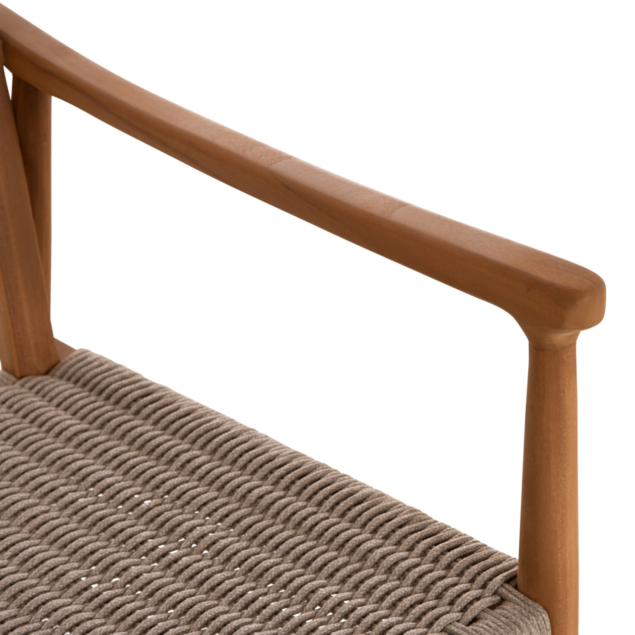 DINING CHAIR ROBIN HM18351 TEAK WOOD and VIRO ROPE IN NATURAL COLORS 53.5x60x78Hcm. [9]