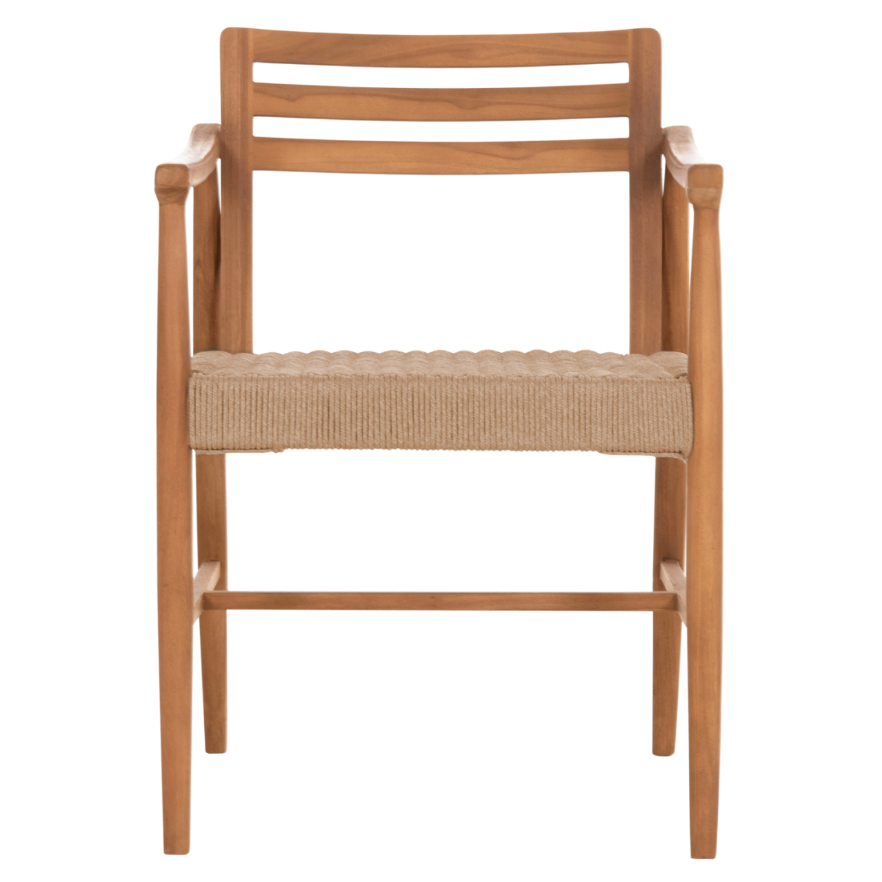 DINING CHAIR ROBIN HM18351 TEAK WOOD and VIRO ROPE IN NATURAL COLORS 53.5x60x78Hcm. [3]