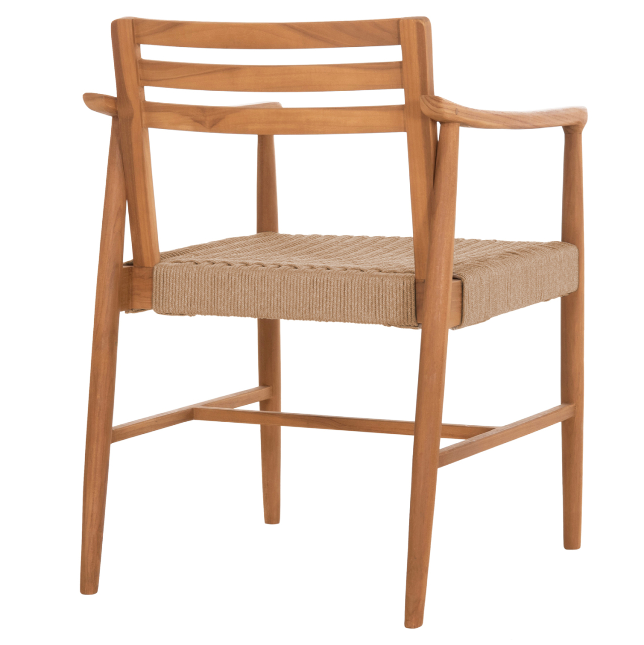 DINING CHAIR ROBIN HM18351 TEAK WOOD and VIRO ROPE IN NATURAL COLORS 53.5x60x78Hcm. [5]