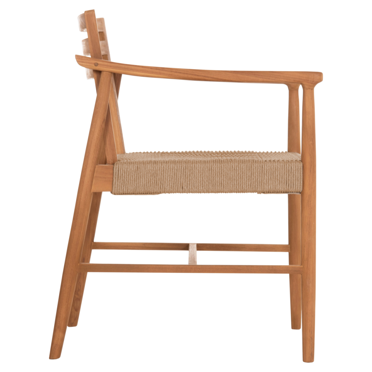 DINING CHAIR ROBIN HM18351 TEAK WOOD and VIRO ROPE IN NATURAL COLORS 53.5x60x78Hcm. [4]