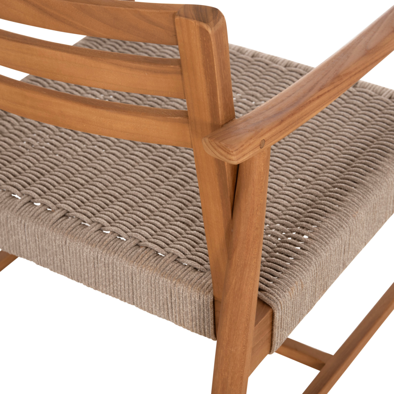 DINING CHAIR ROBIN HM18351 TEAK WOOD and VIRO ROPE IN NATURAL COLORS 53.5x60x78Hcm. [10]