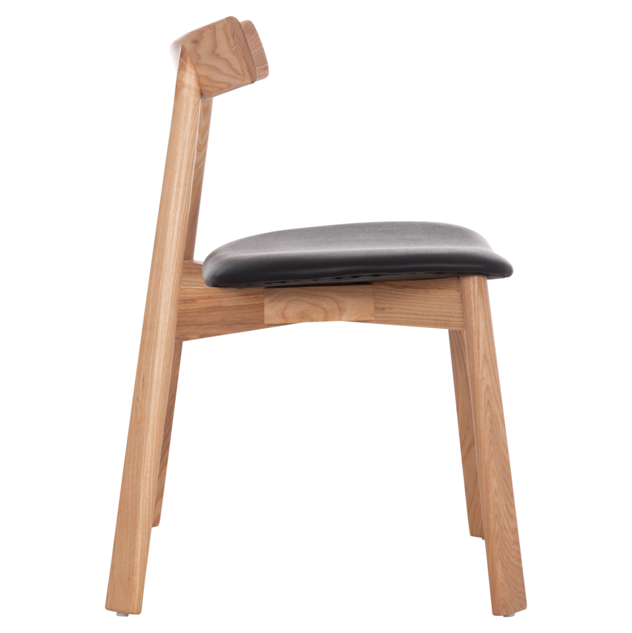 DINING CHAIR SEKAN HM18245.04 RUBBERWOOD-BLACK PU 60x54x72Hcm. [4]