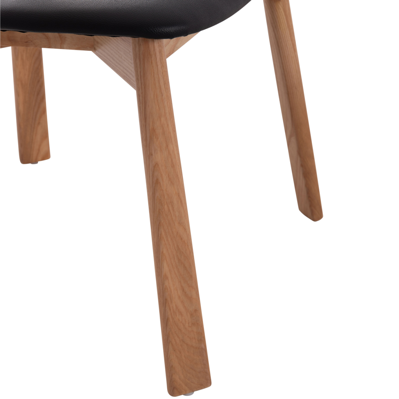 DINING CHAIR SEKAN HM18245.04 RUBBERWOOD-BLACK PU 60x54x72Hcm. [9]