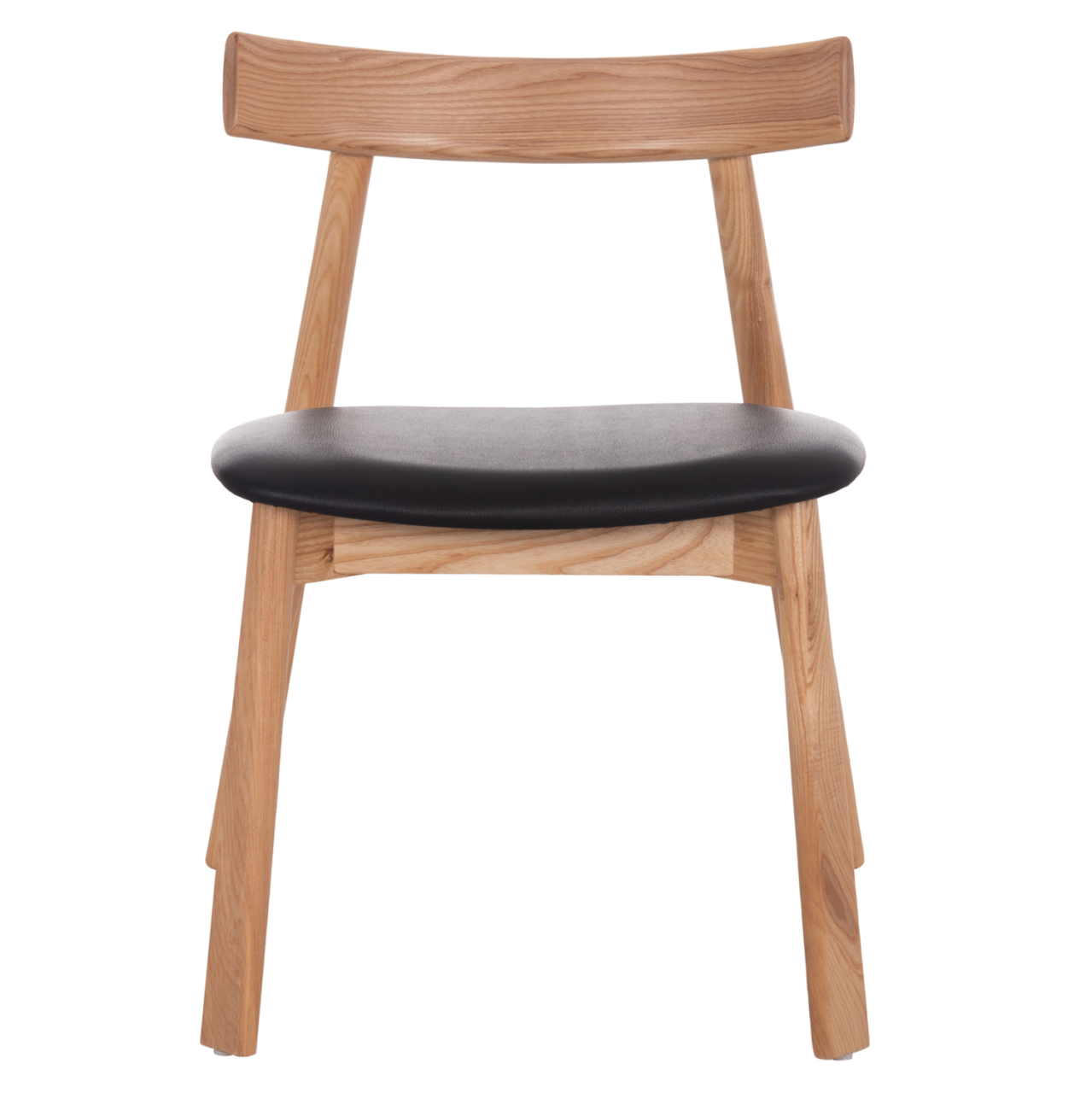DINING CHAIR SEKAN HM18245.04 RUBBERWOOD-BLACK PU 60x54x72Hcm. [3]