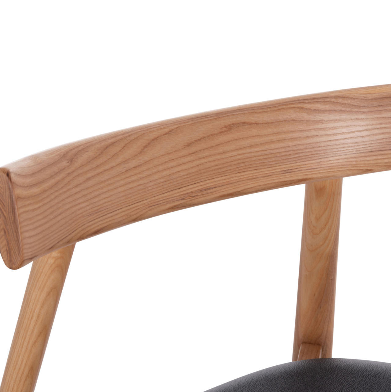 DINING CHAIR SEKAN HM18245.04 RUBBERWOOD-BLACK PU 60x54x72Hcm. [7]