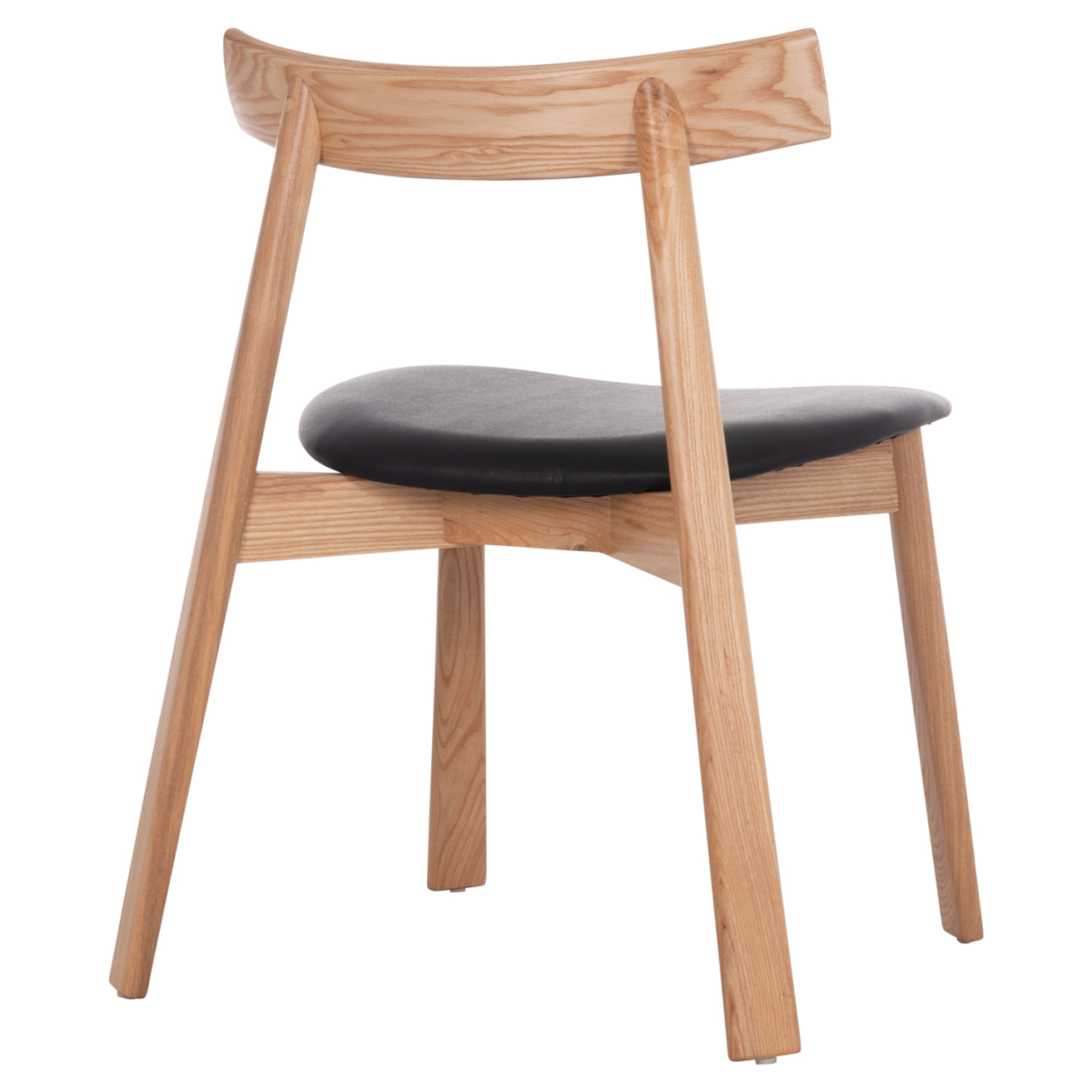 DINING CHAIR SEKAN HM18245.04 RUBBERWOOD-BLACK PU 60x54x72Hcm. [5]
