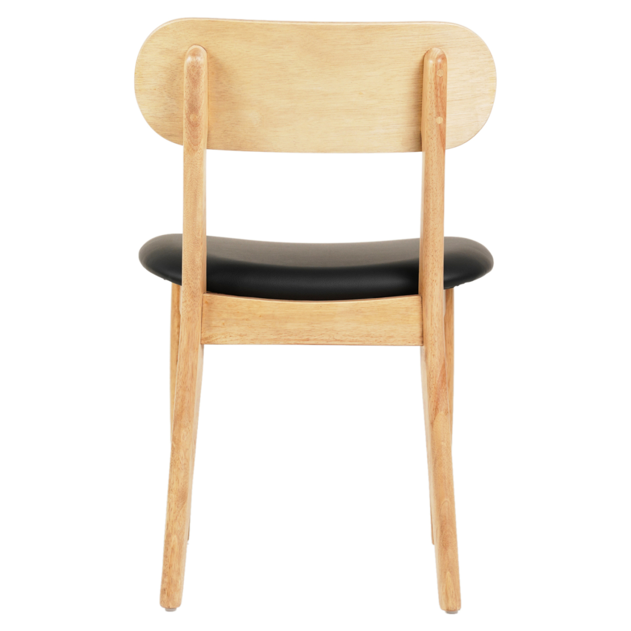 DINING CHAIR SEKOR HM9945.01 RUBBERWOOD-BLACK PU 50x50x80Hcm. [5]