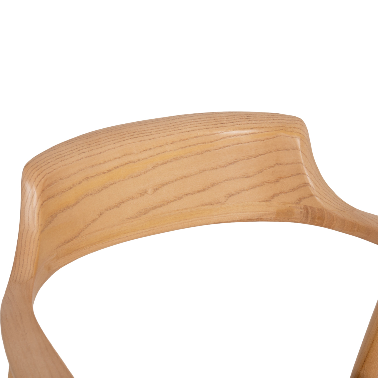 DINING CHAIR TARGA HM18336.11 RUBBERWOOD IN NATURAL (BEECH) COLOR--PU SEAT IN ECRU 58x54x78Hcm [7]